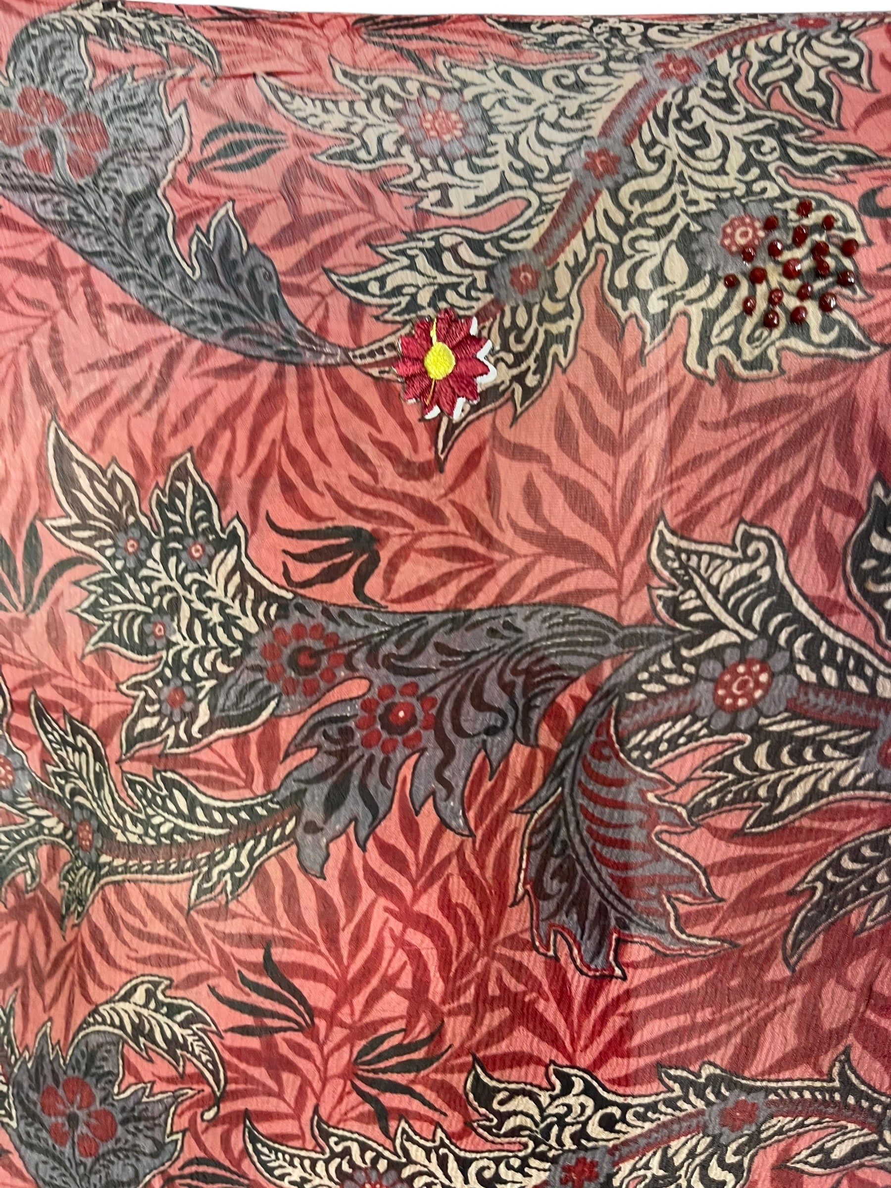 PRG7066 Sheer Wabi Sabi Pure Silk Waterfall Top