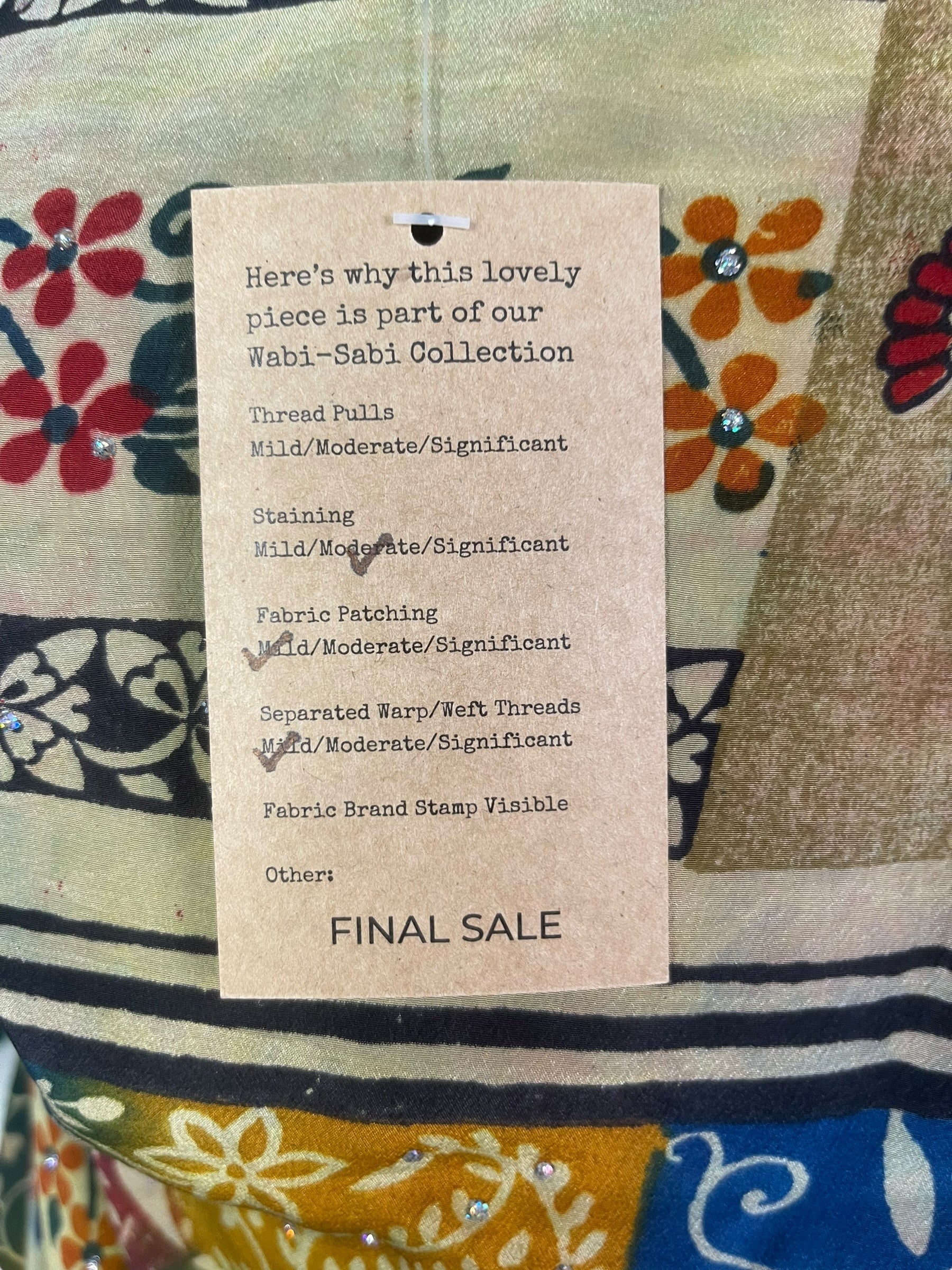 PRC7601 Wabi Sabi Pure Silk Long Tunic with Side Ties