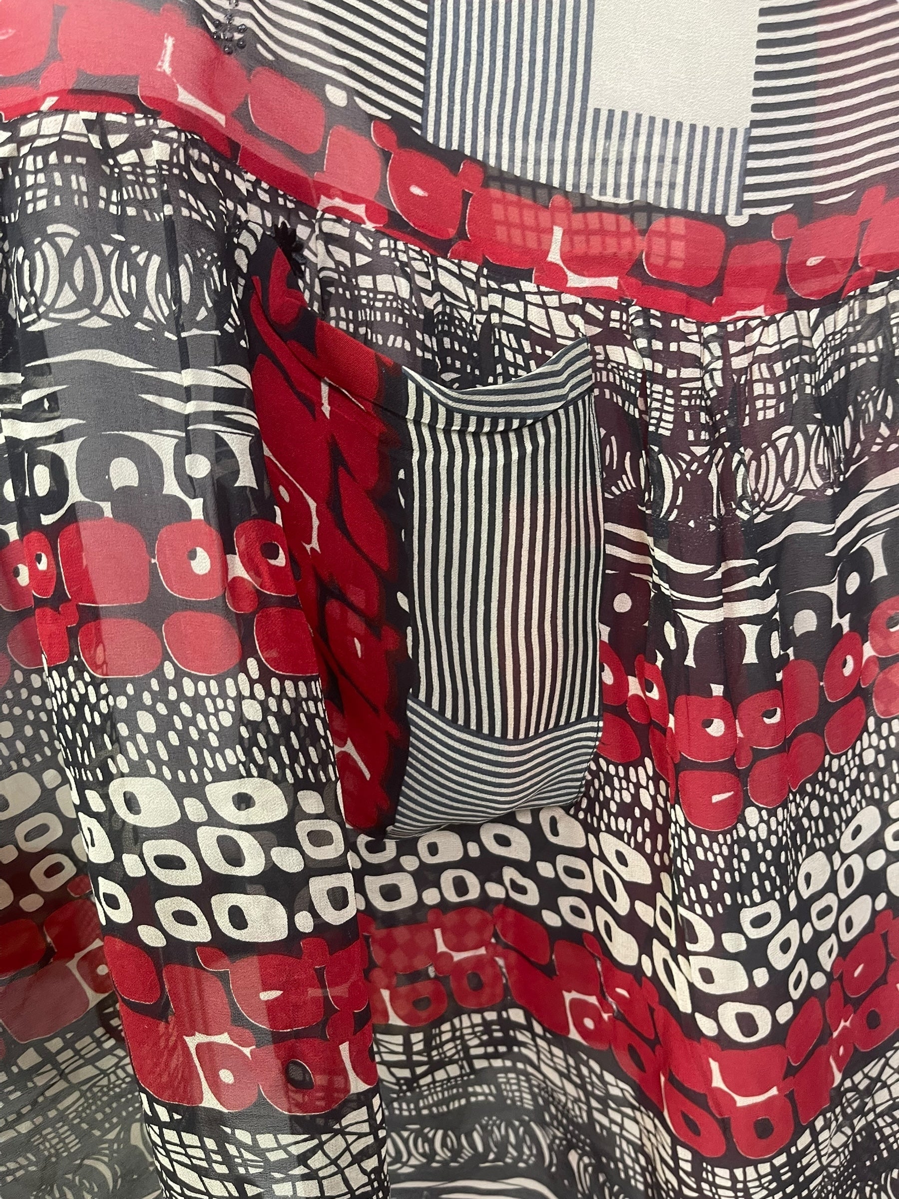 PRG8198 Sheer Wabi Sabi Pure Silk Boxy Babydoll Dress