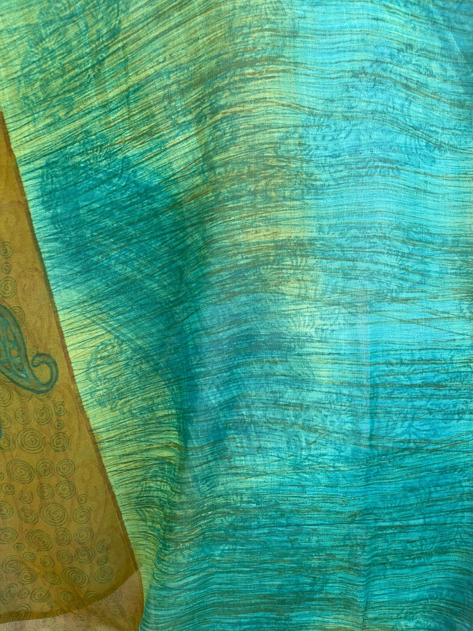 PRG8475 Sheer Avatar Pure Silk Long Tunic with Side Ties