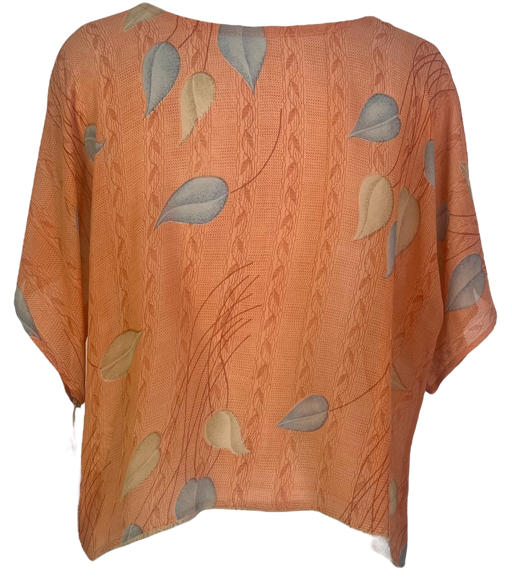 PRG4949 Sheer Avatar Pure Silk Boxy Top