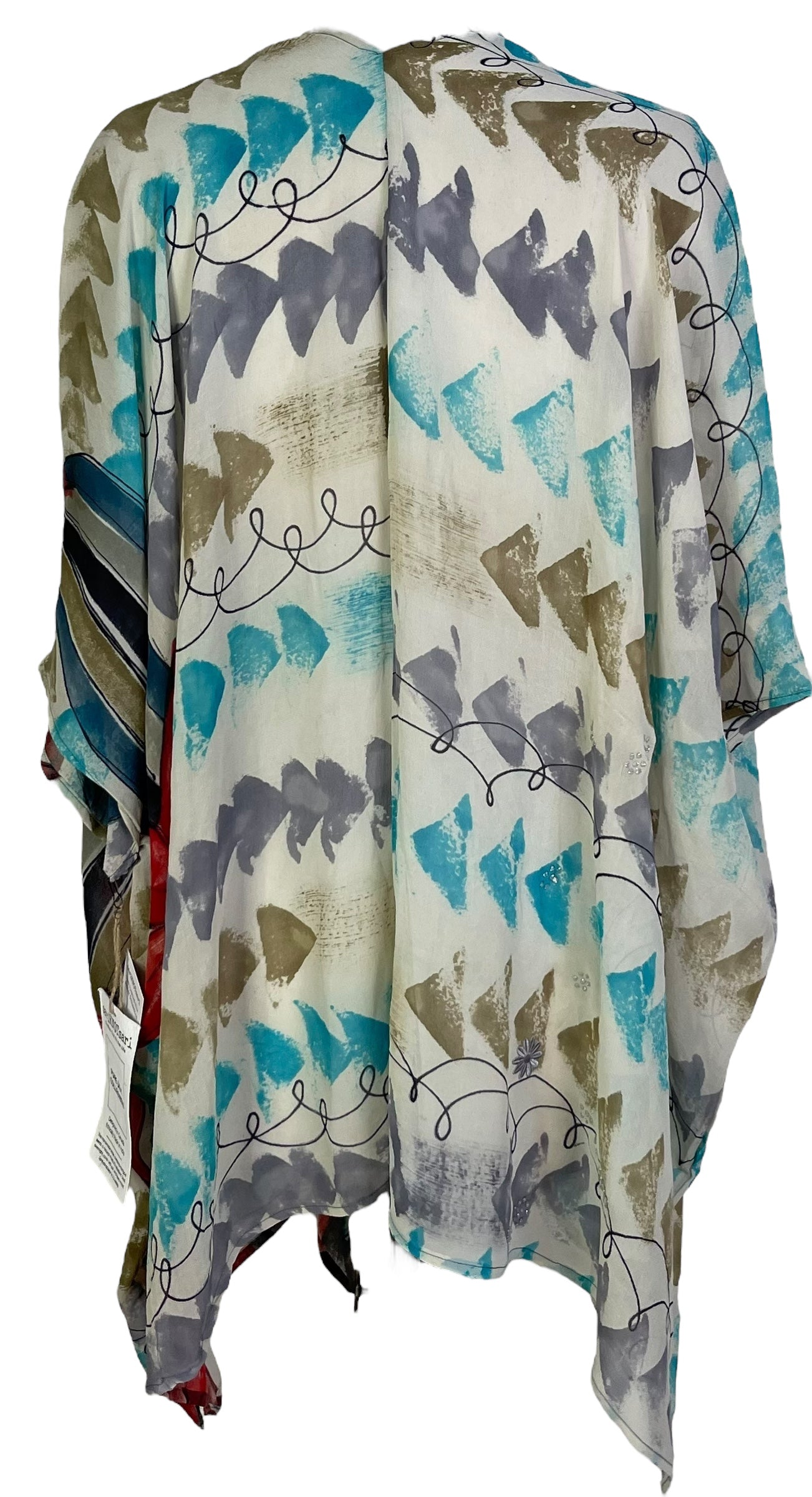 PRG7097 Sheer Wabi Sabi Pure Silk Cardigan