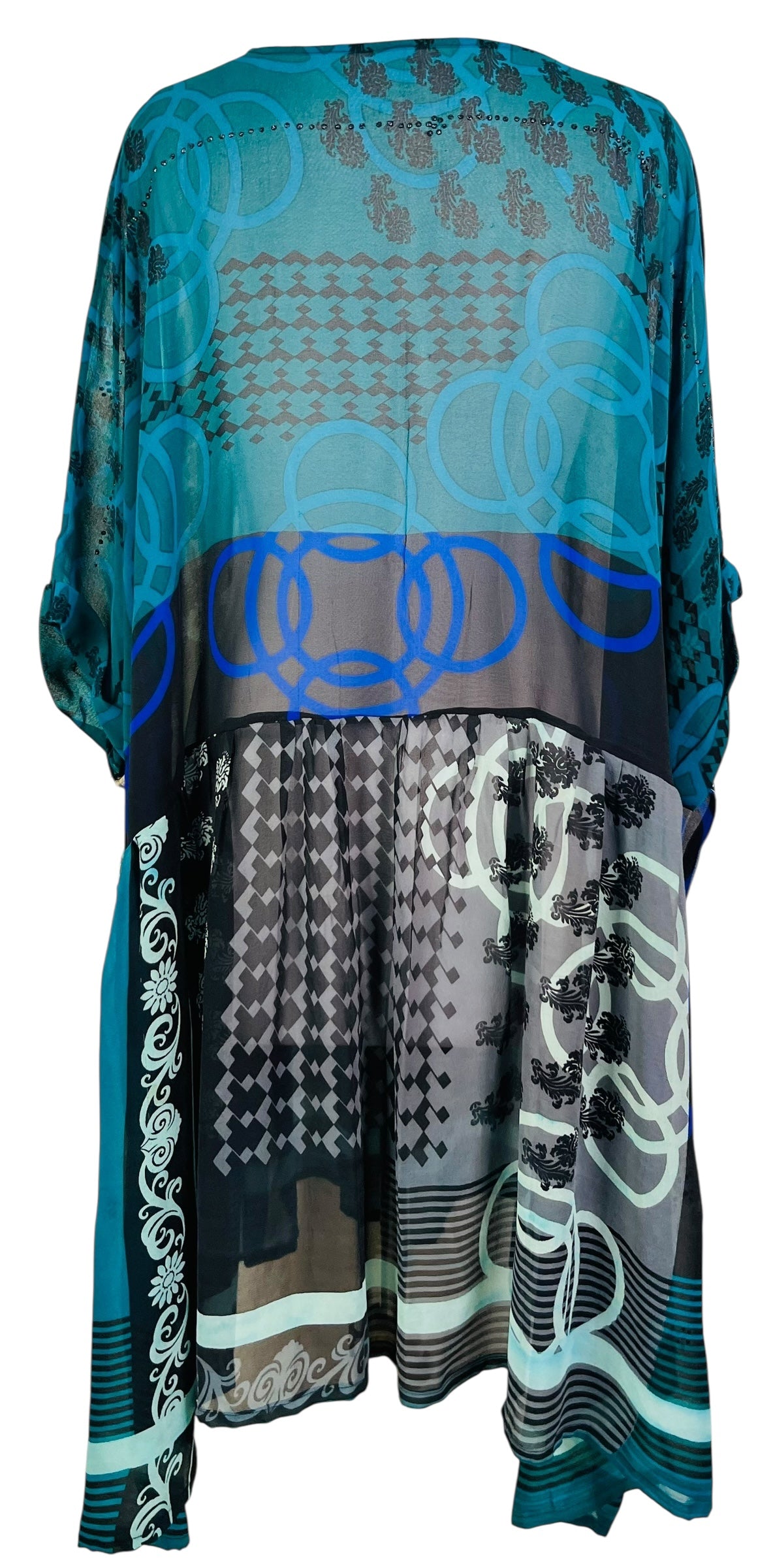 PRG7430 Sheer Avatar Pure Silk Boxy Babydoll Dress