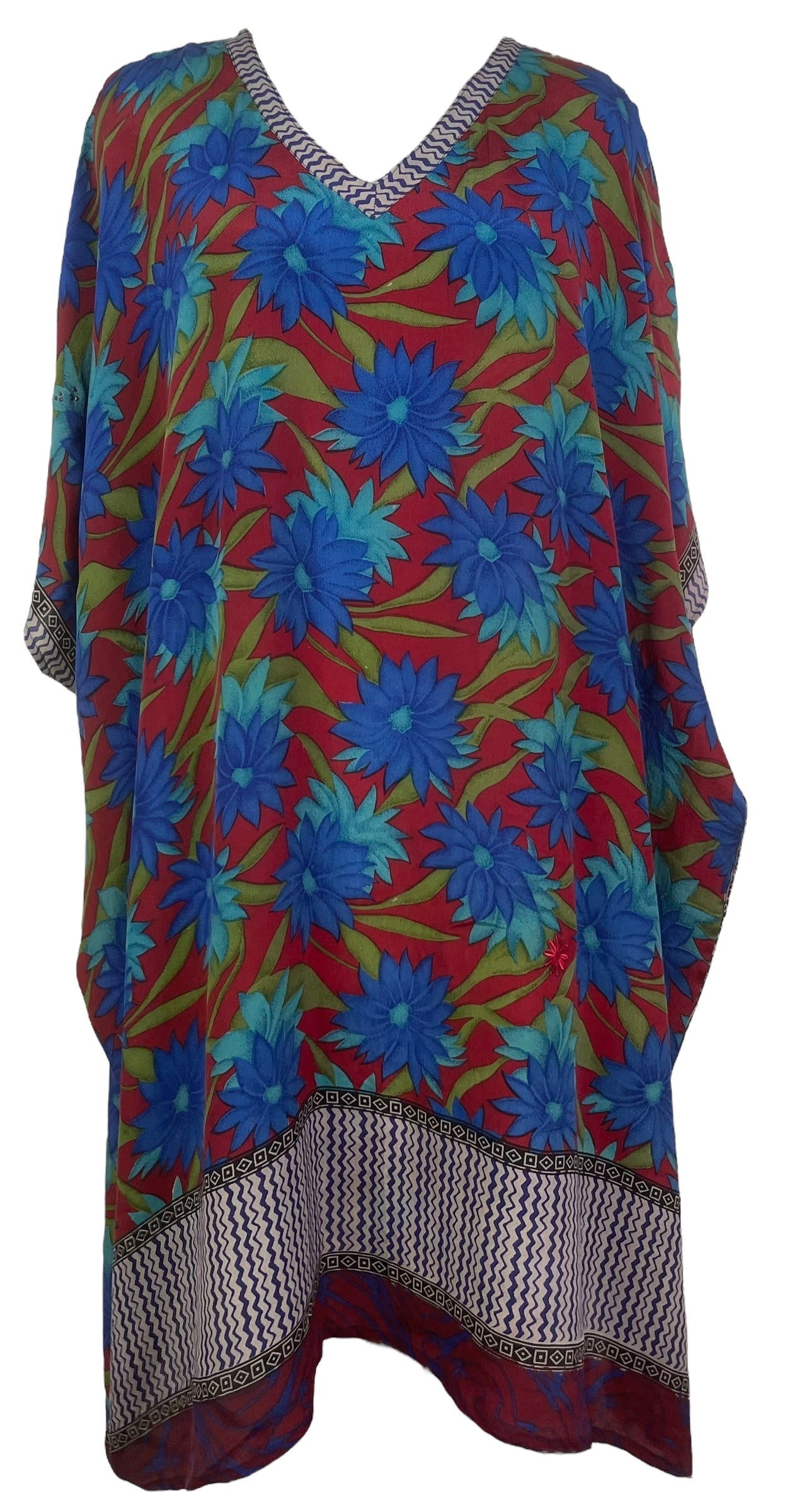 PRC7724 Avatar Pure Silk Midi Length Kaftan