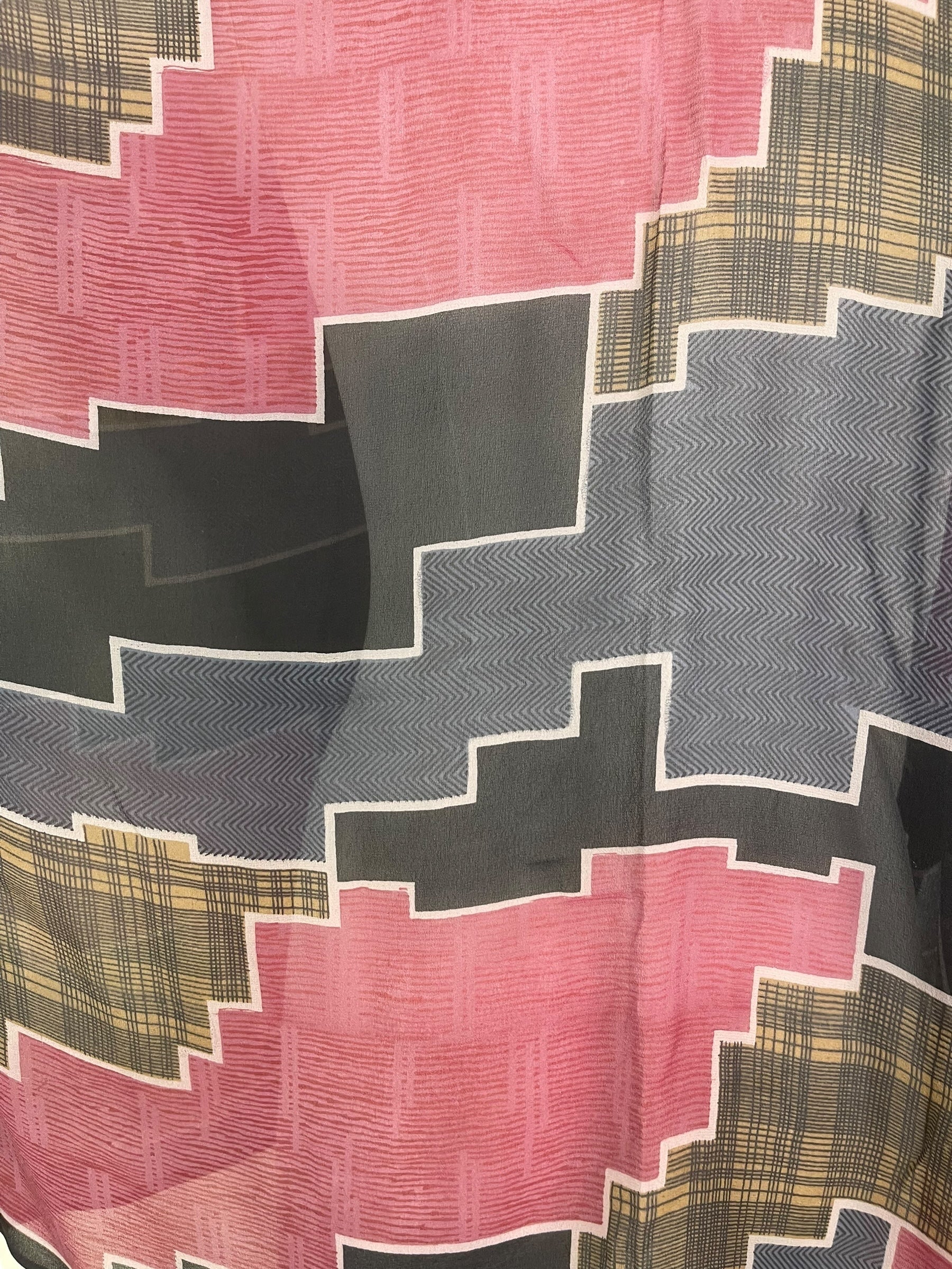 PRG7862 Sheer Wabi Sabi Pure Silk Long Tunic with Side Ties