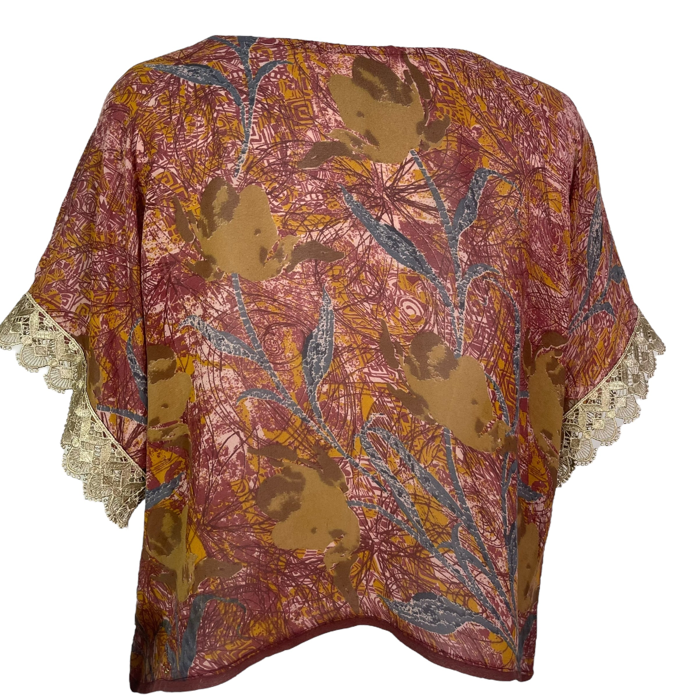PRG7954 Sheer Avatar Pure Silk Boxy Top