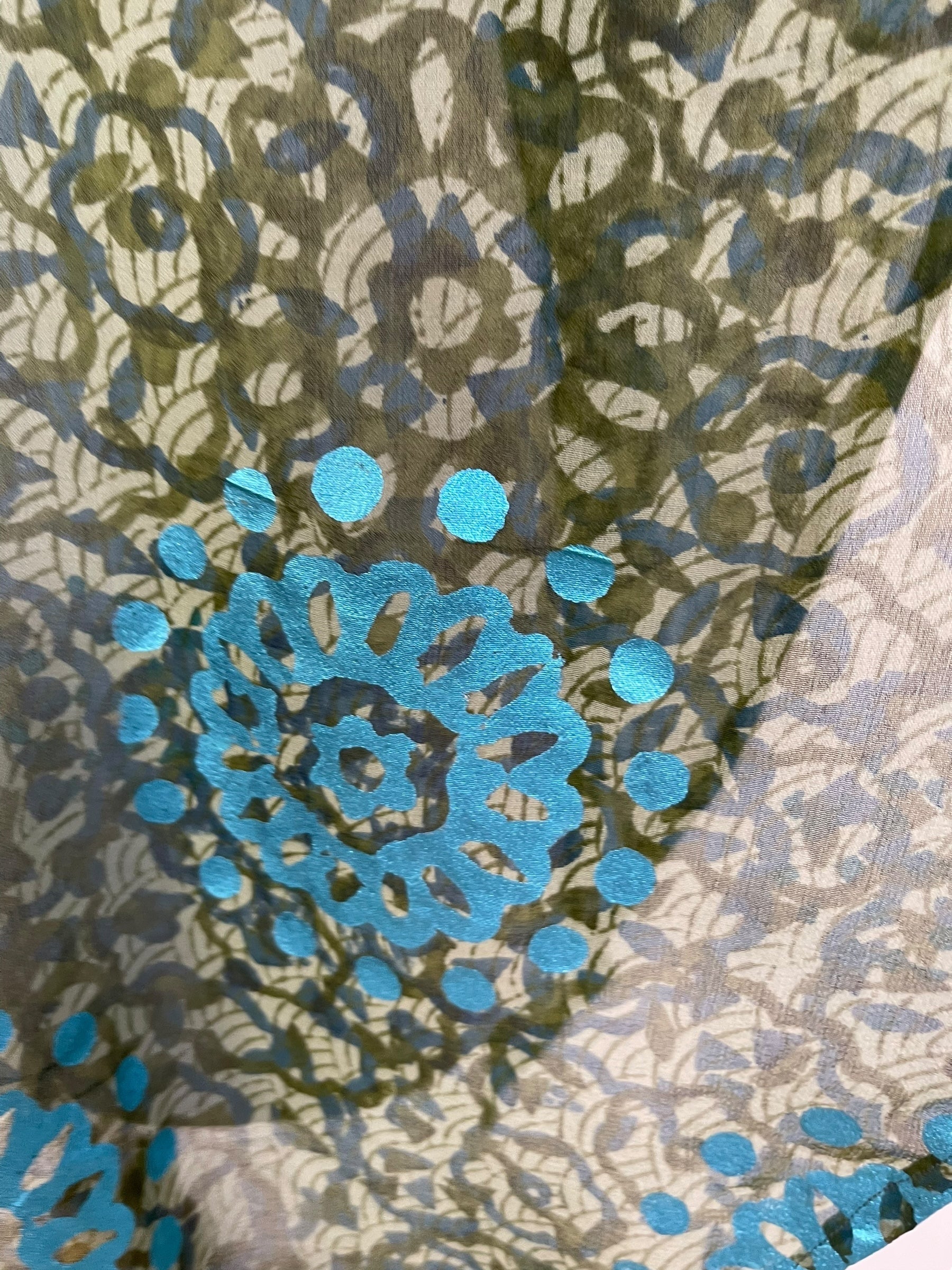 PRG7112 Sheer Wabi Sabi Pure Silk Waterfall Top