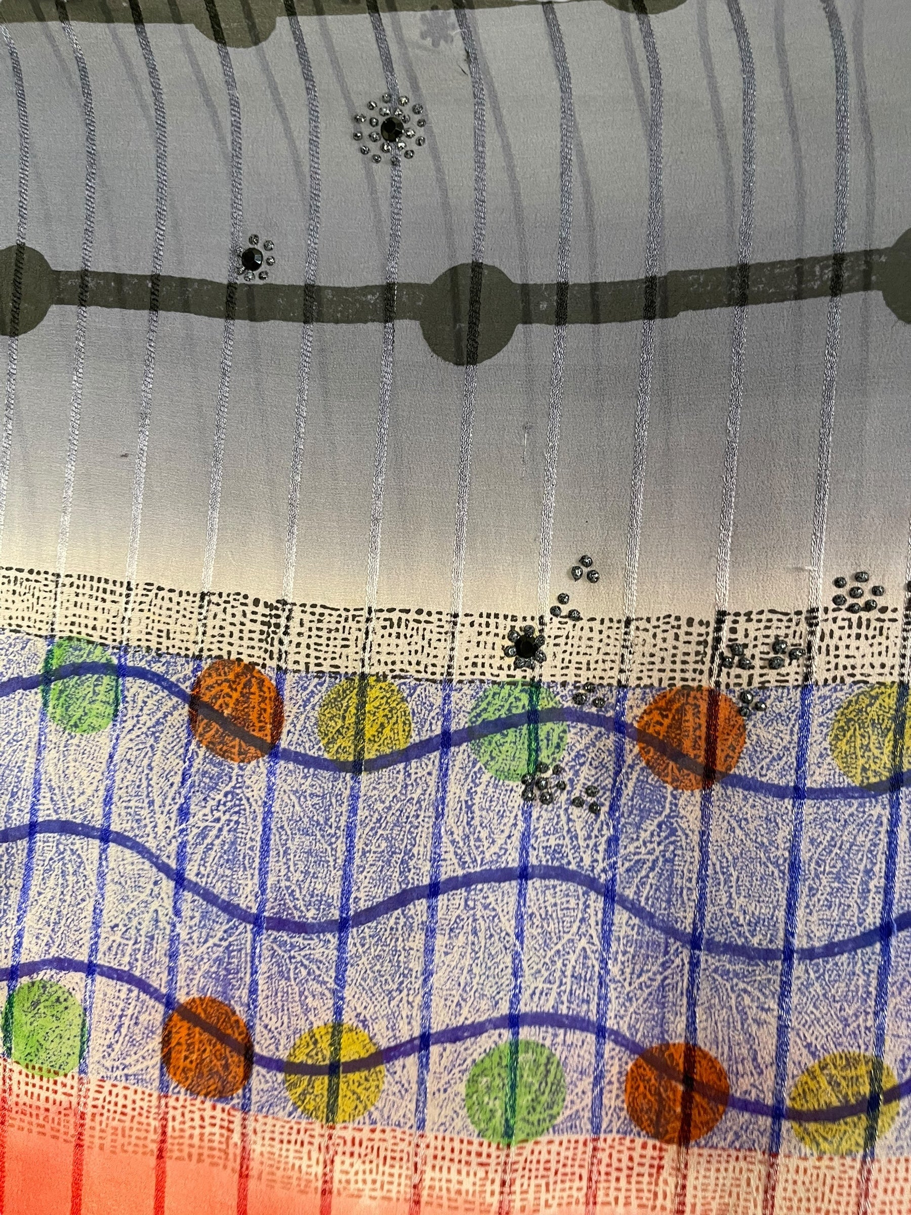 REVOLUTIONHER PRG7345 Sheer Avatar Pure Silk Capelet Poncho