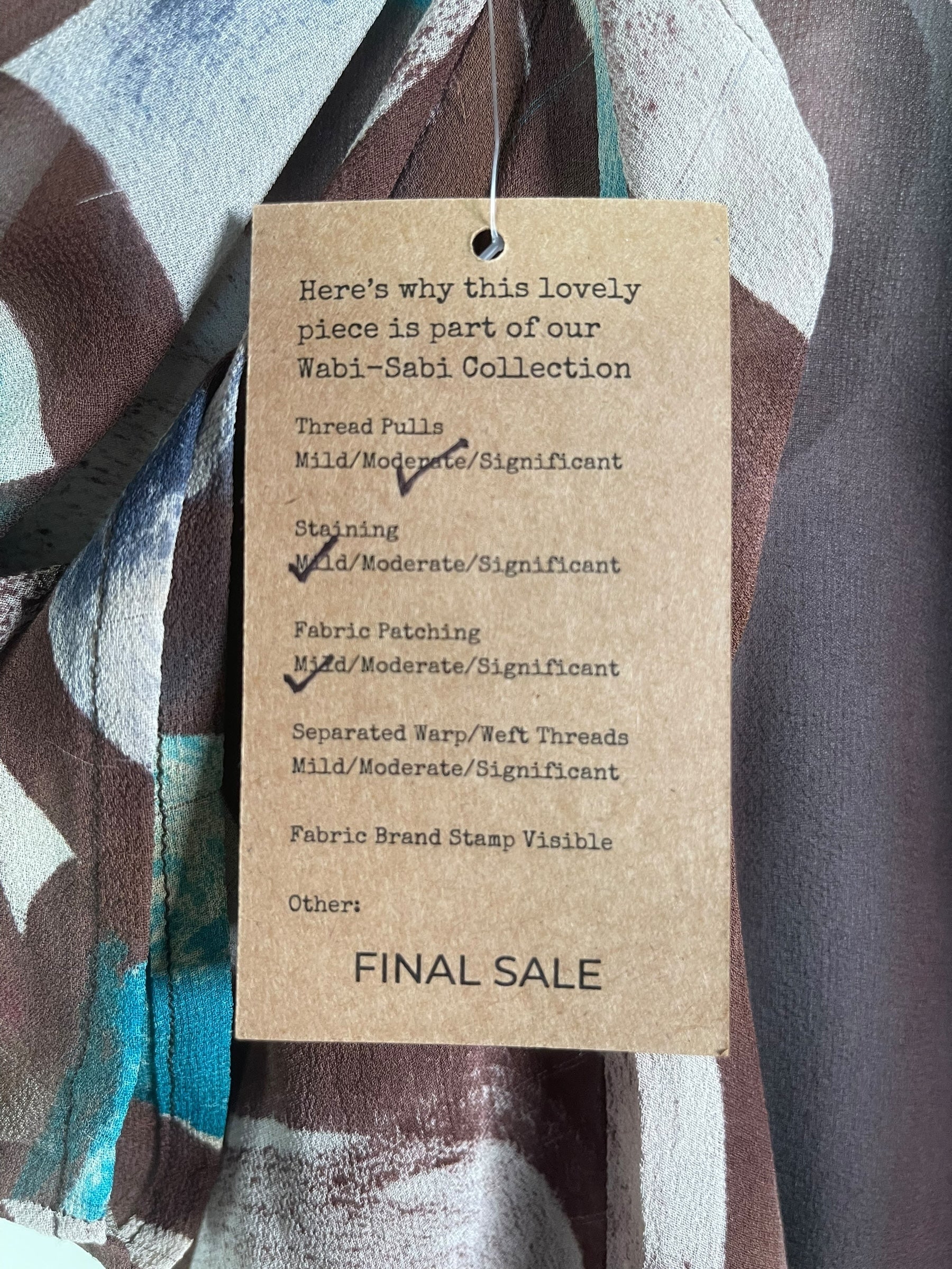 PRG6618 Sheer Wabi Sabi Pure Silk Midi Length Kaftan