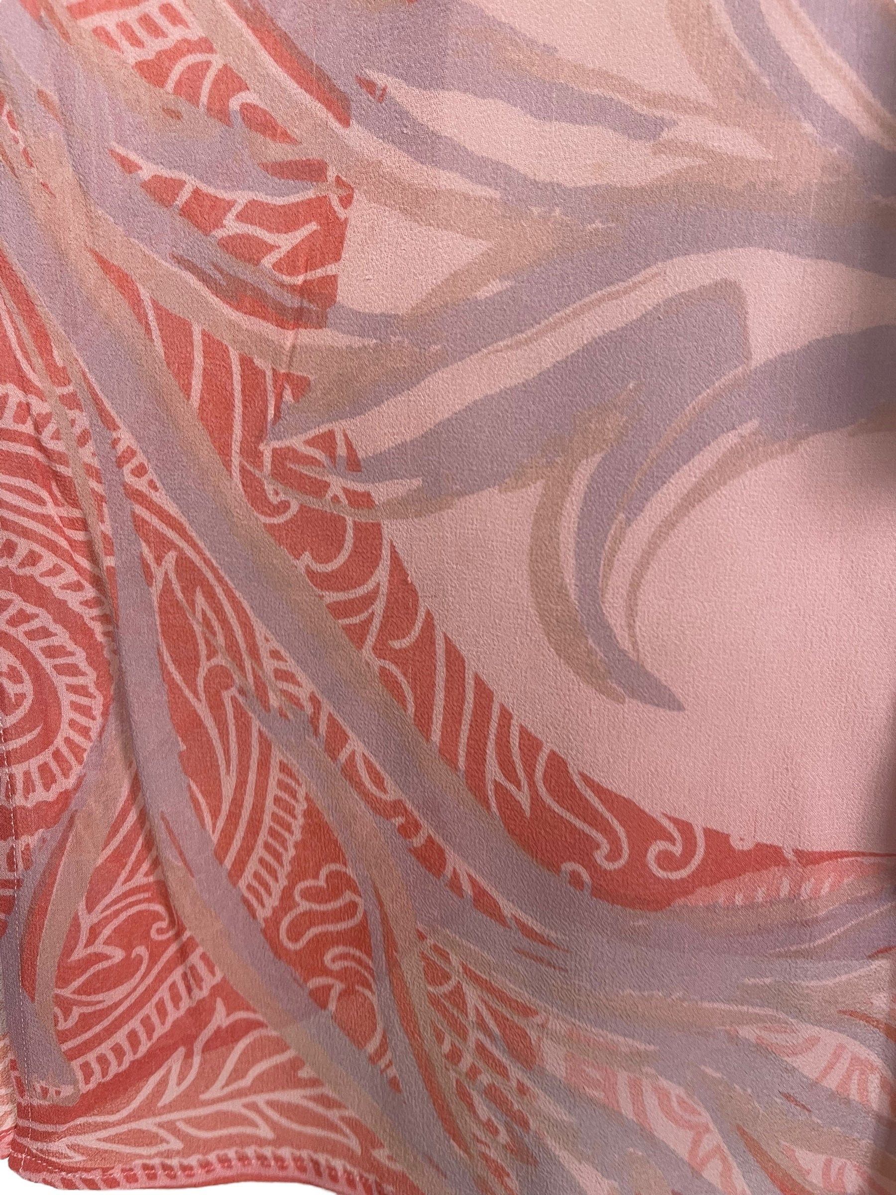 PRG7195 Sheer Wabi Sabi Pure Silk Kimono-Sleeved Jacket with Belt