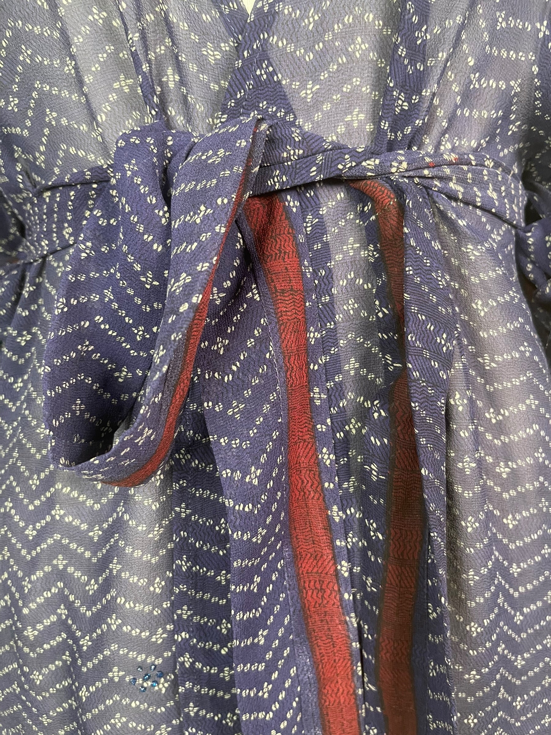 PREVIEW PRG8512 Sheer Avatar Pure Silk Kimono-Sleeved Jacket with Belt by MARCH2026 – Handmade ethical Short Kimono from sariKNOTsari using upcycled silk. Designed in Canada for travel and slow fashion, loved from Toronto to LA to Sydney. Featuring Zsiska, Bryn Walker and Artisan Leather coats by Rejean Pepin, Pepin designs