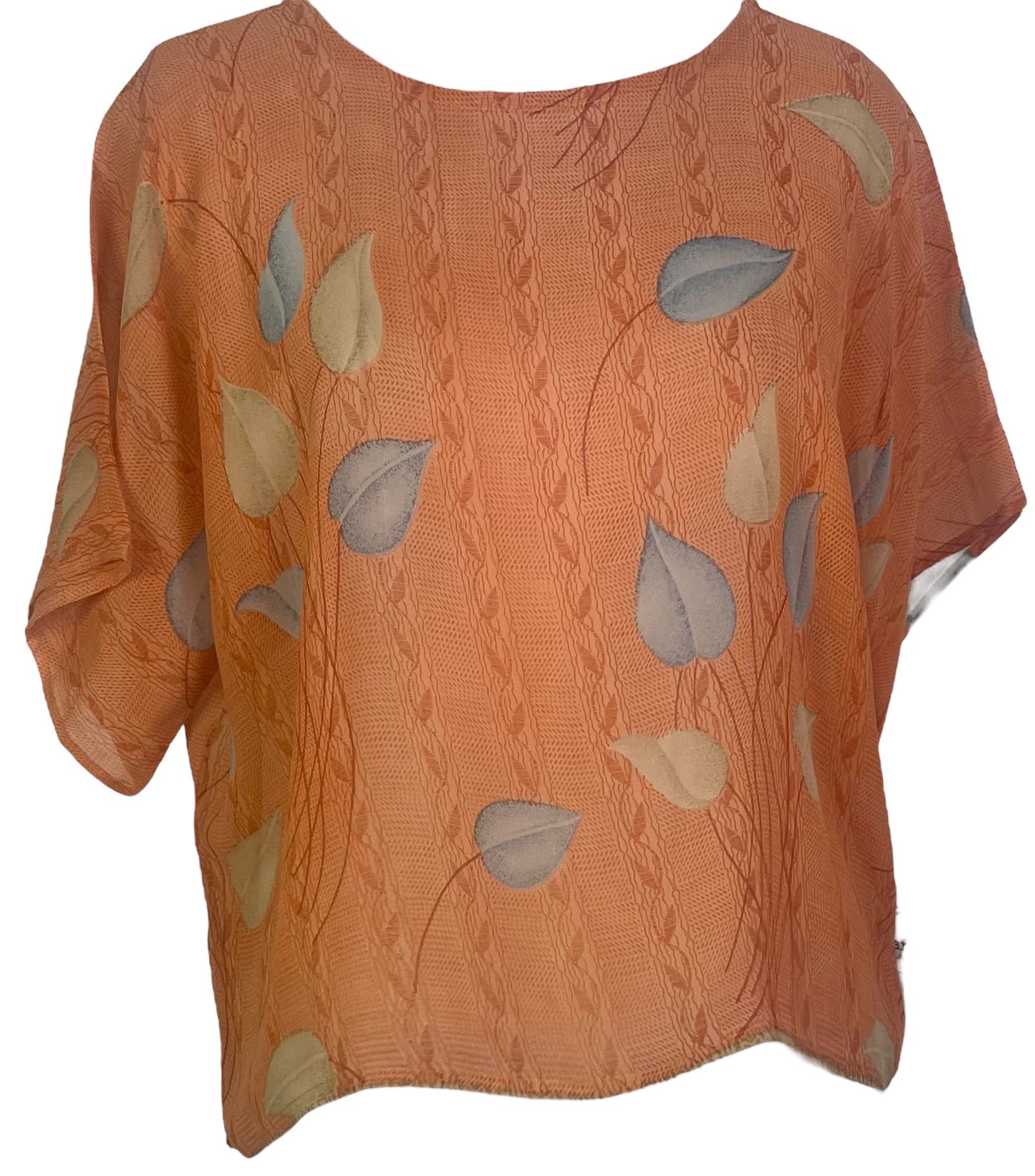 PRG4949 Sheer Avatar Pure Silk Boxy Top
