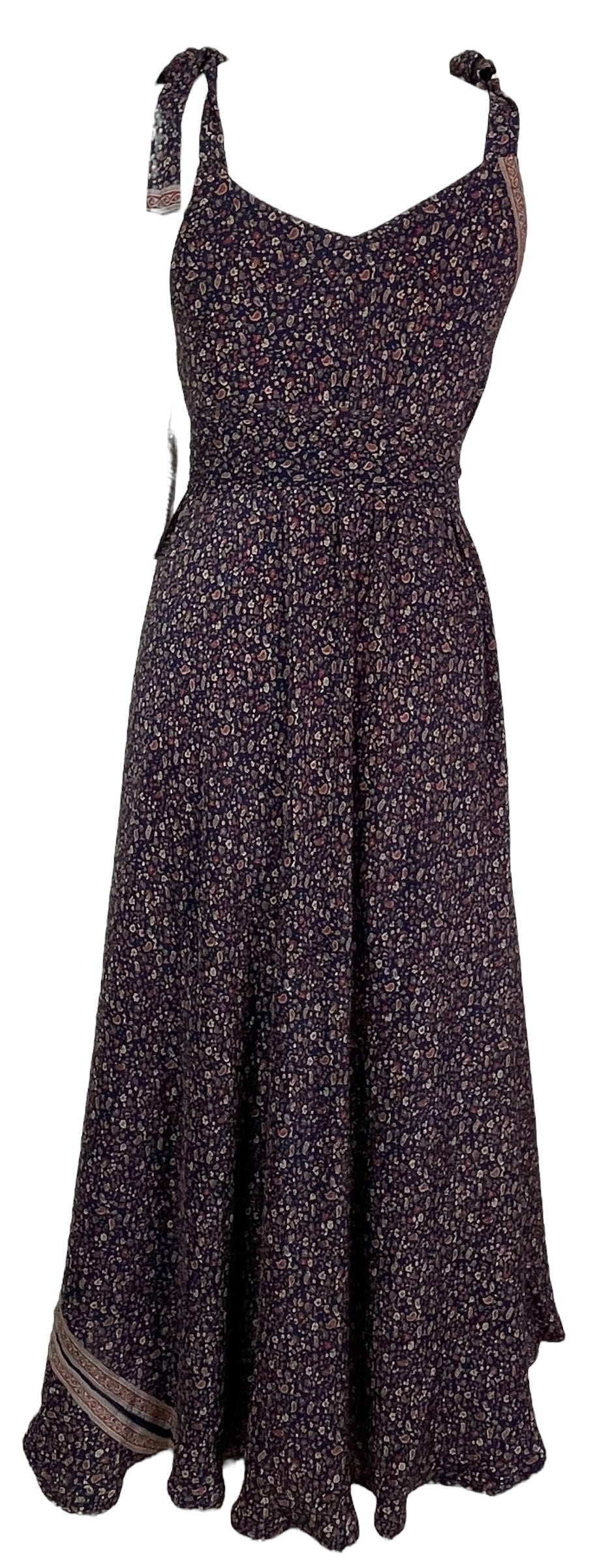 PRC7665 Avatar Pure Silk Maxi Dress with Belt