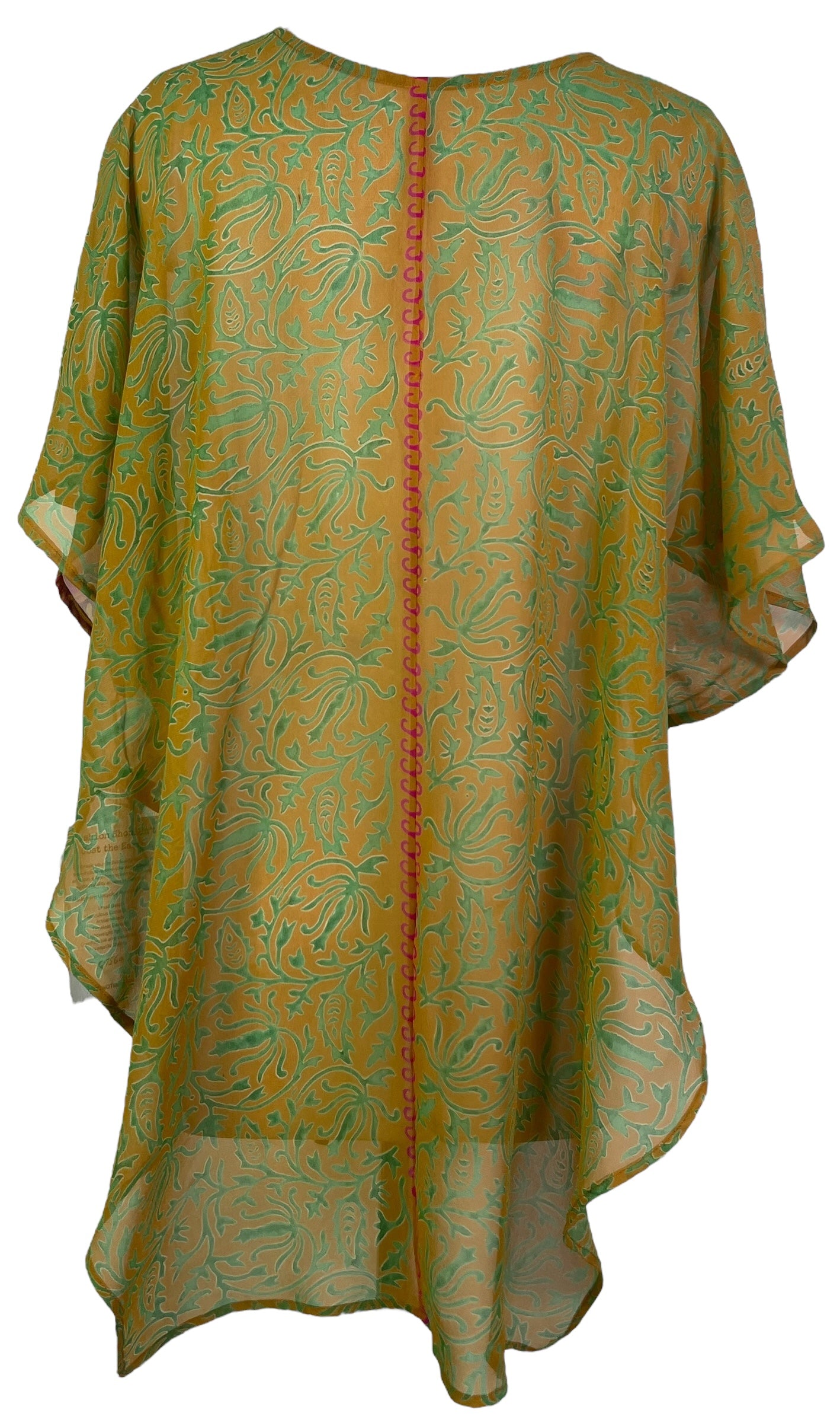 PRG7560 Sheer Avatar Pure Silk Waterfall Top