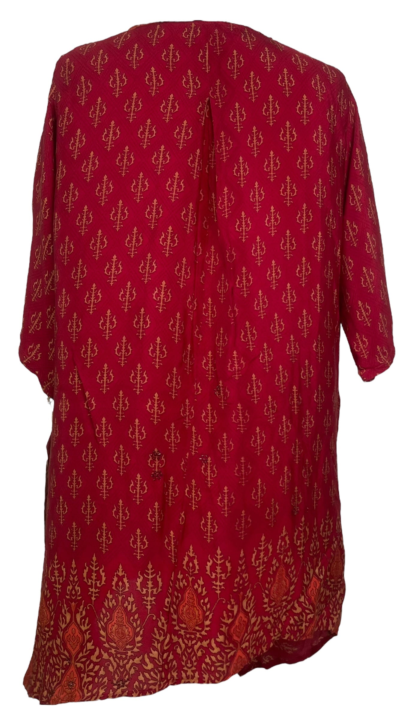PRC7794 Avatar Pure Silk Self Pocket Tunic Dress