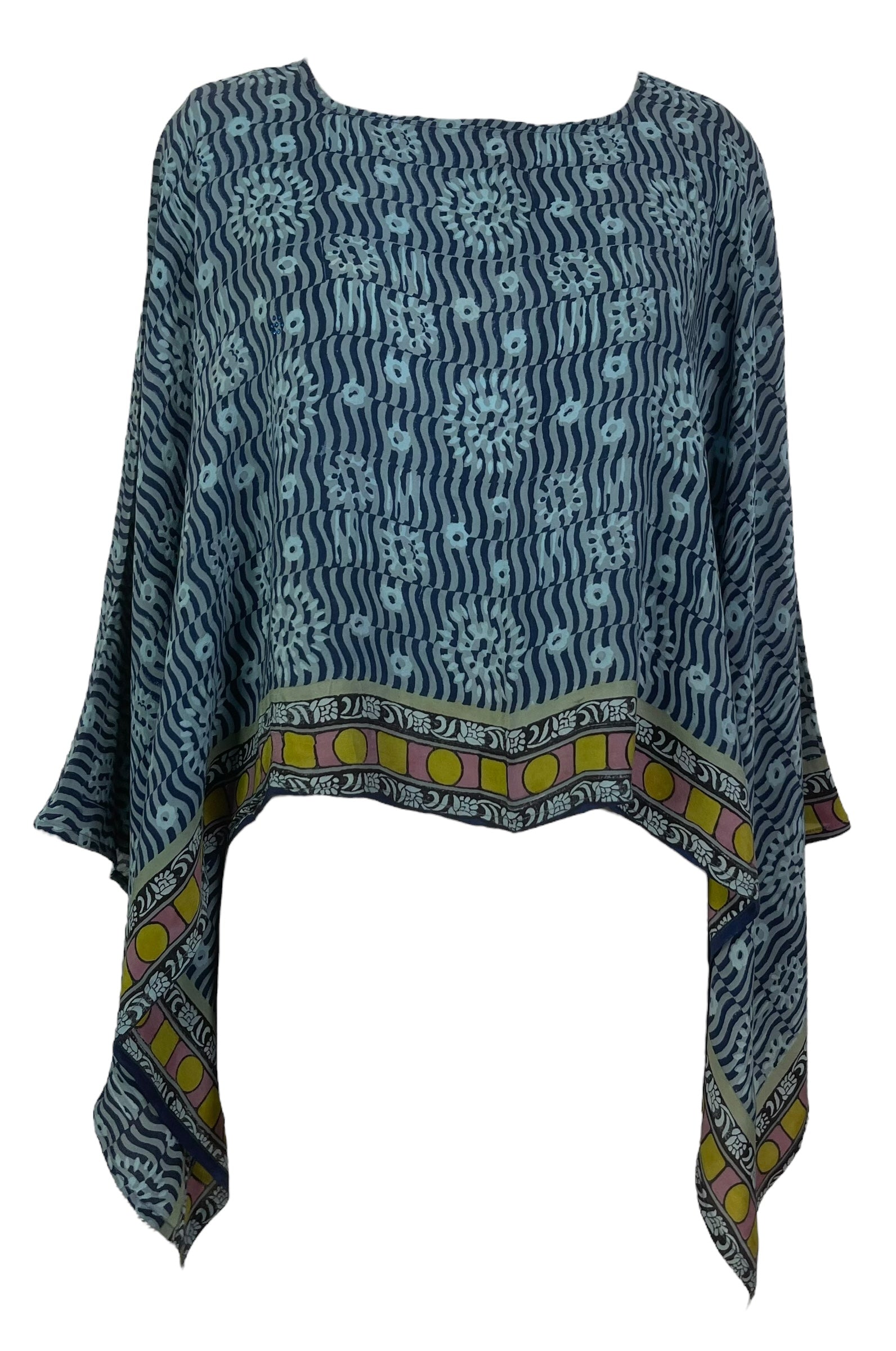 PRC7866 Avatar Pure Silk Capelet Poncho