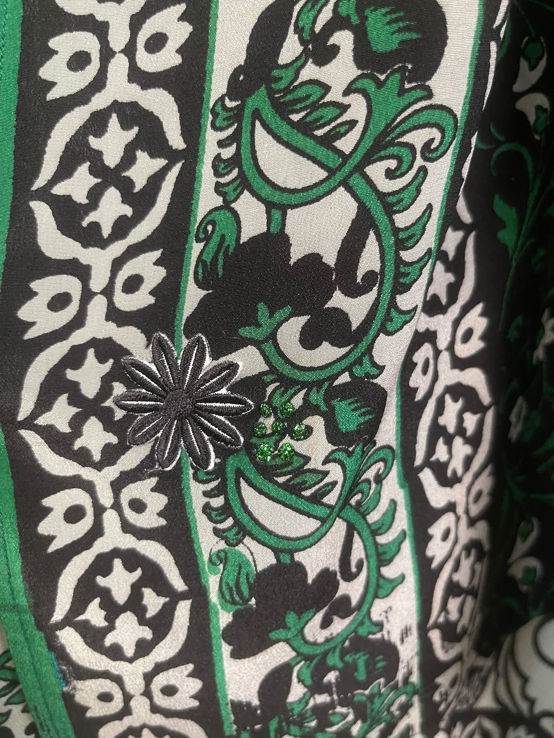 PREVIEW PRC8688 Avatar Pure Silk Versatile Vest by MARCH2026 – Handmade ethical Vest from sariKNOTsari using upcycled silk. Designed in Canada for travel and slow fashion, loved from Toronto to LA to Sydney. Featuring Zsiska, Bryn Walker and Artisan Leather coats by Rejean Pepin, Pepin designs