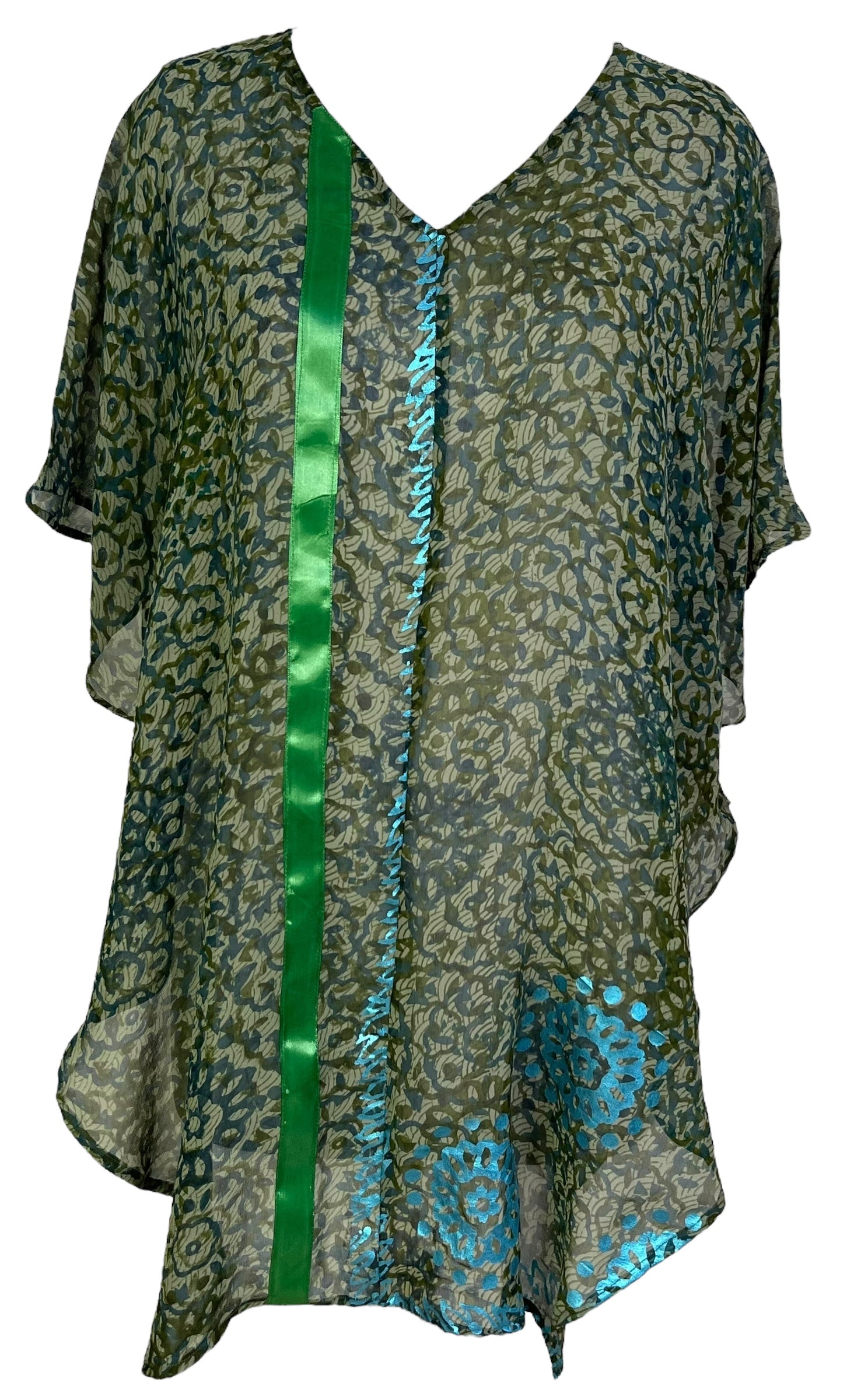 PRC6863 Avatar Pure Silk Waterfall Top