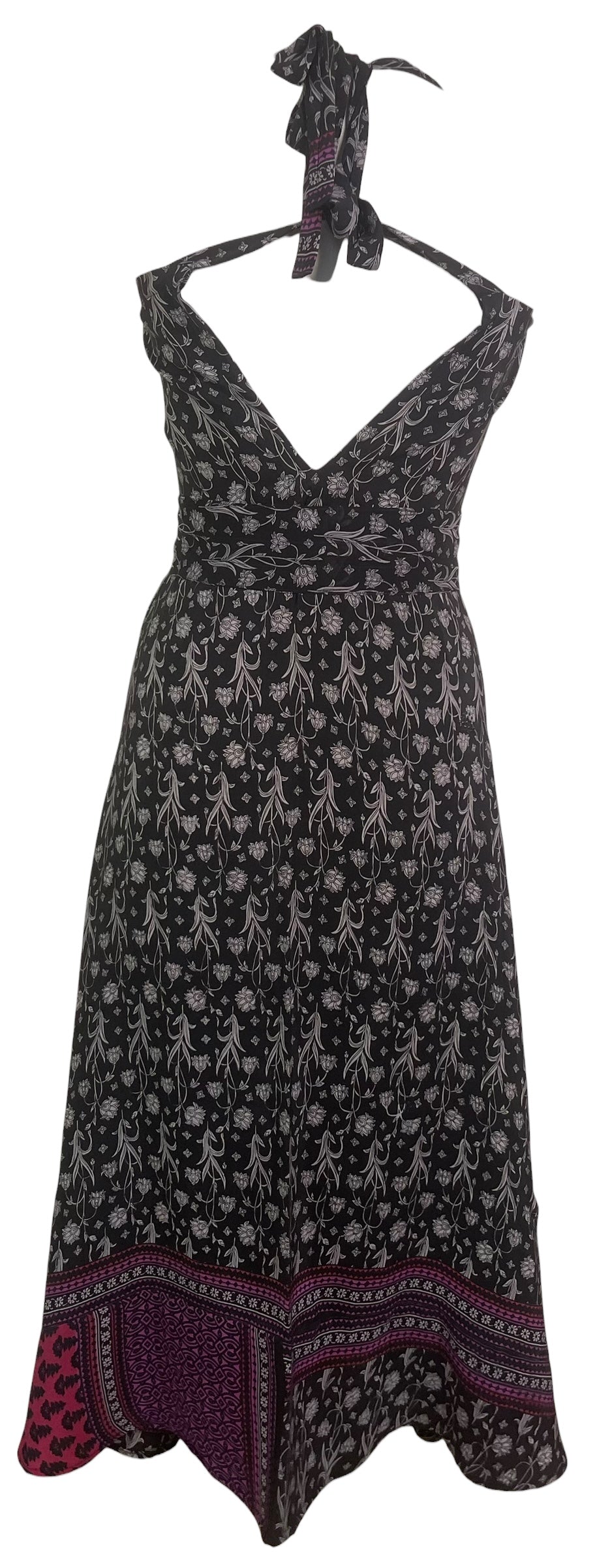 PRC8826 Avatar Pure Silk Maxi Dress with Belt