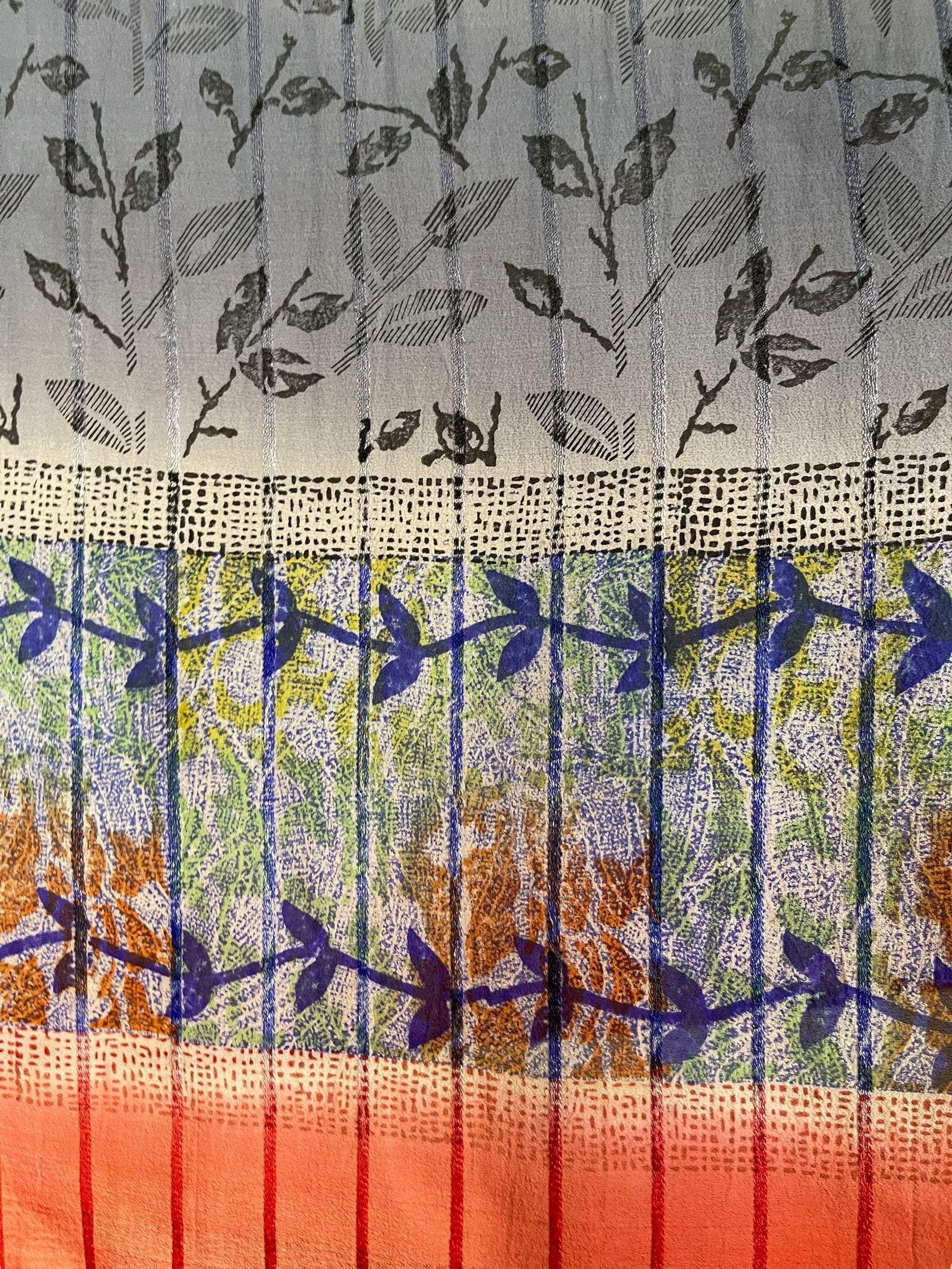 REVOLUTIONHER PRG7345 Sheer Avatar Pure Silk Capelet Poncho