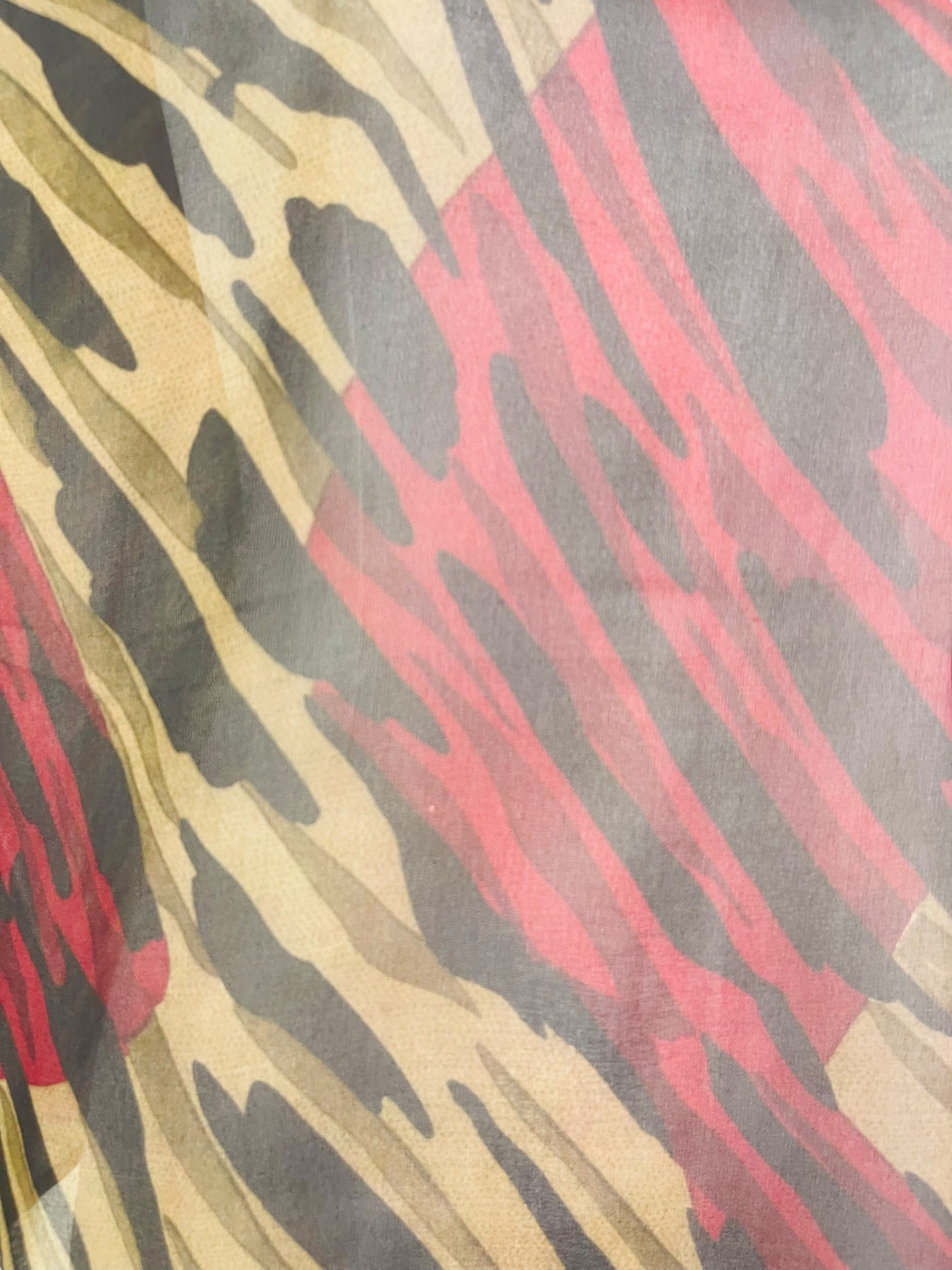 PRG6855 Sheer Wabi Sabi Pure Silk Side Slit Top