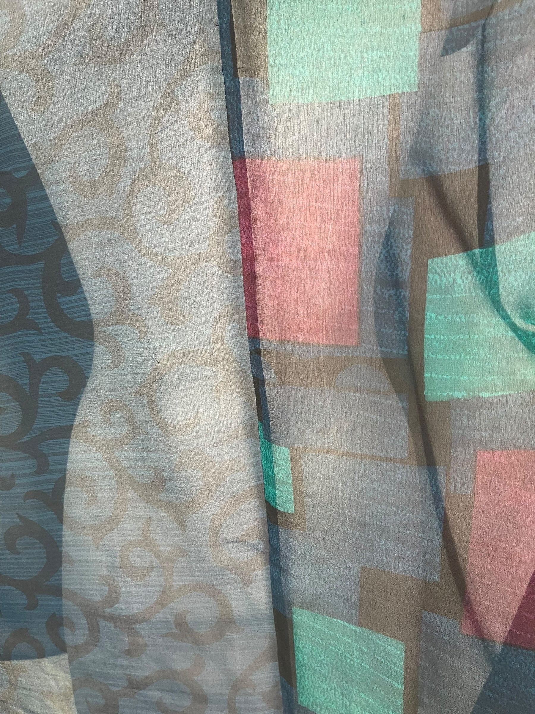 PREVIEW PRG8595 Sheer Wabi Sabi Pure Silk Cardigan by FEBRUARY2026 – Handmade ethical Cardigan from sariKNOTsari using upcycled silk. Designed in Canada for travel and slow fashion, loved from Toronto to LA to Sydney.