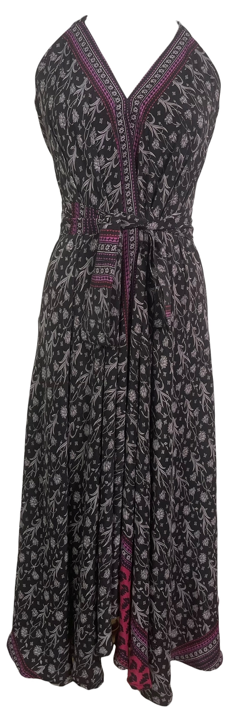 PRC8826 Avatar Pure Silk Maxi Dress with Belt