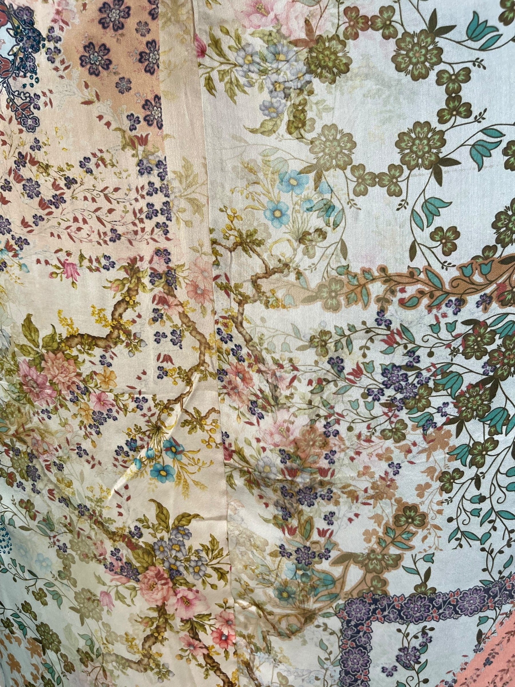 PRG6964 Sheer Sheer Avatar Pure Silk Waterfall Top