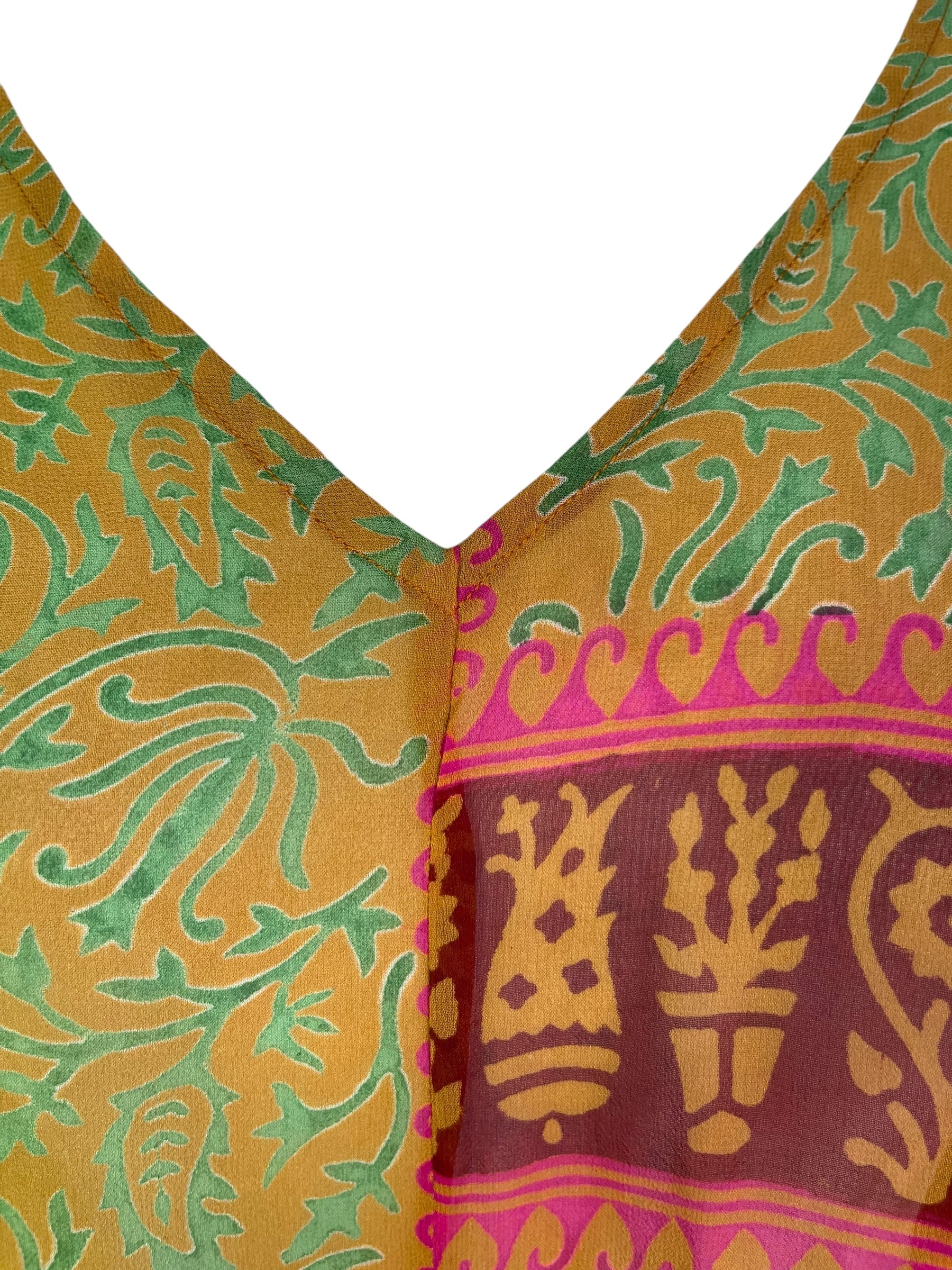 PRG7560 Sheer Avatar Pure Silk Waterfall Top