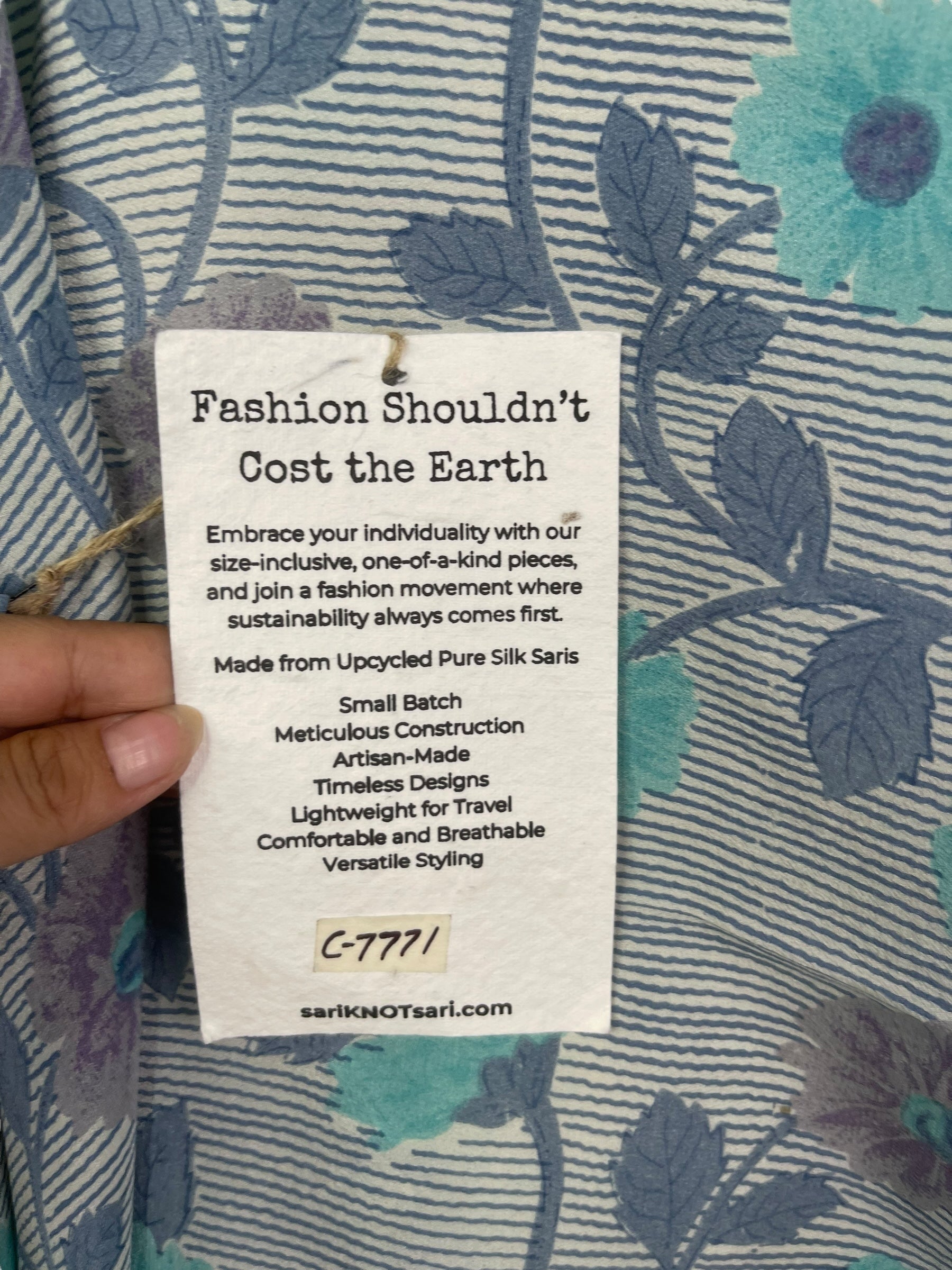 PRC7771 Wabi Sabi Pure Silk Shrug