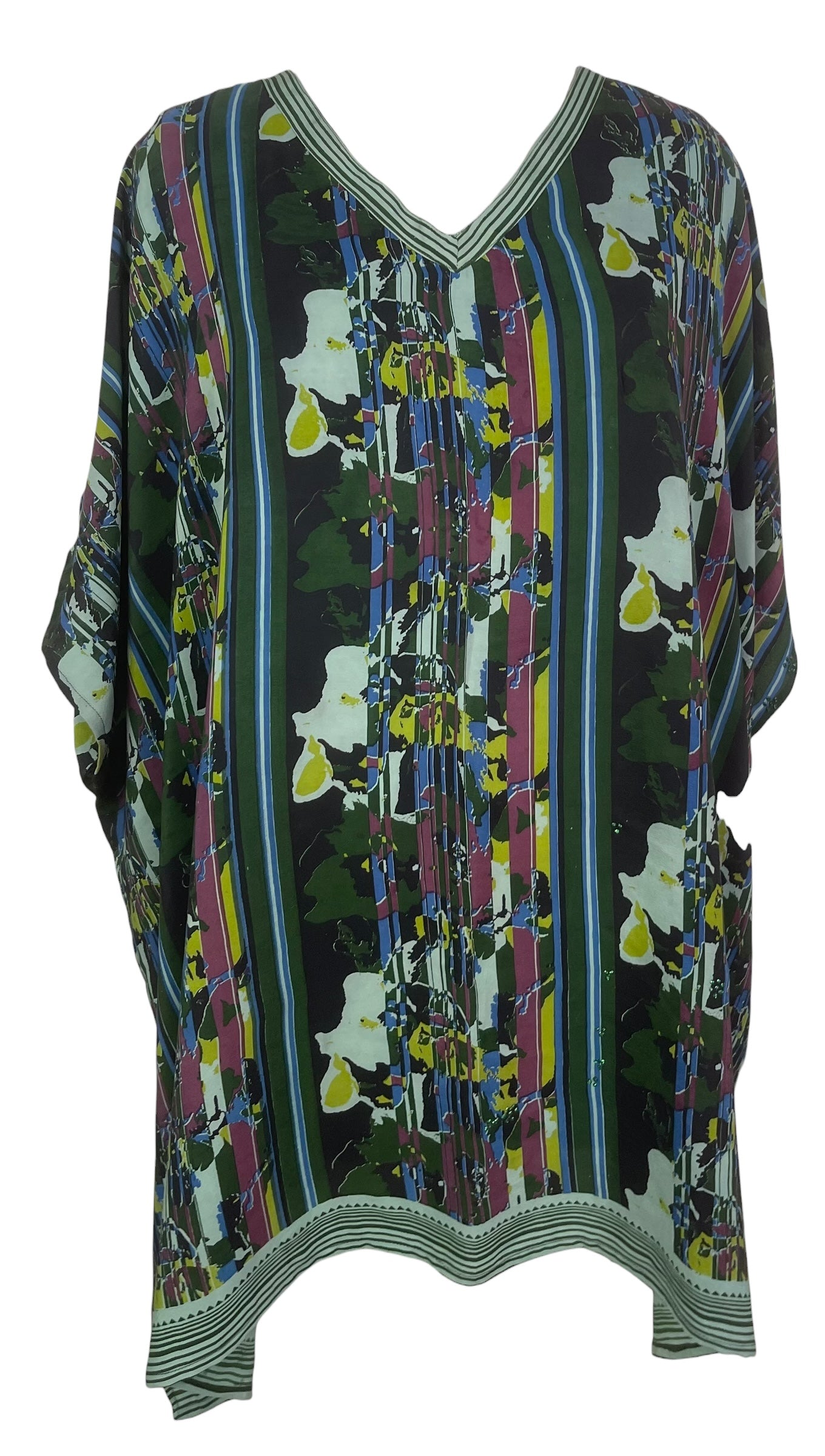 PREVIEW PRC8020 Avatar Pure Silk Short Kaftan Tunic with Slits