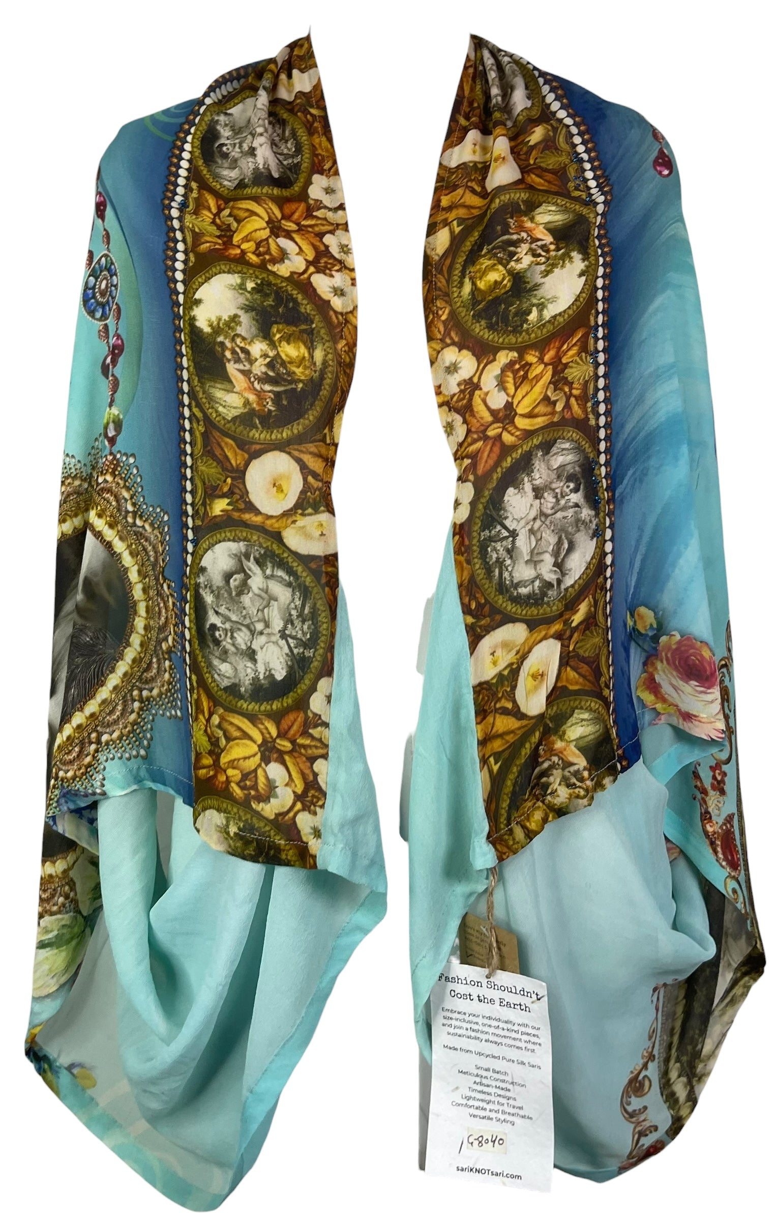 PRG8040 Sheer Wabi Sabi Pure Silk Shrug