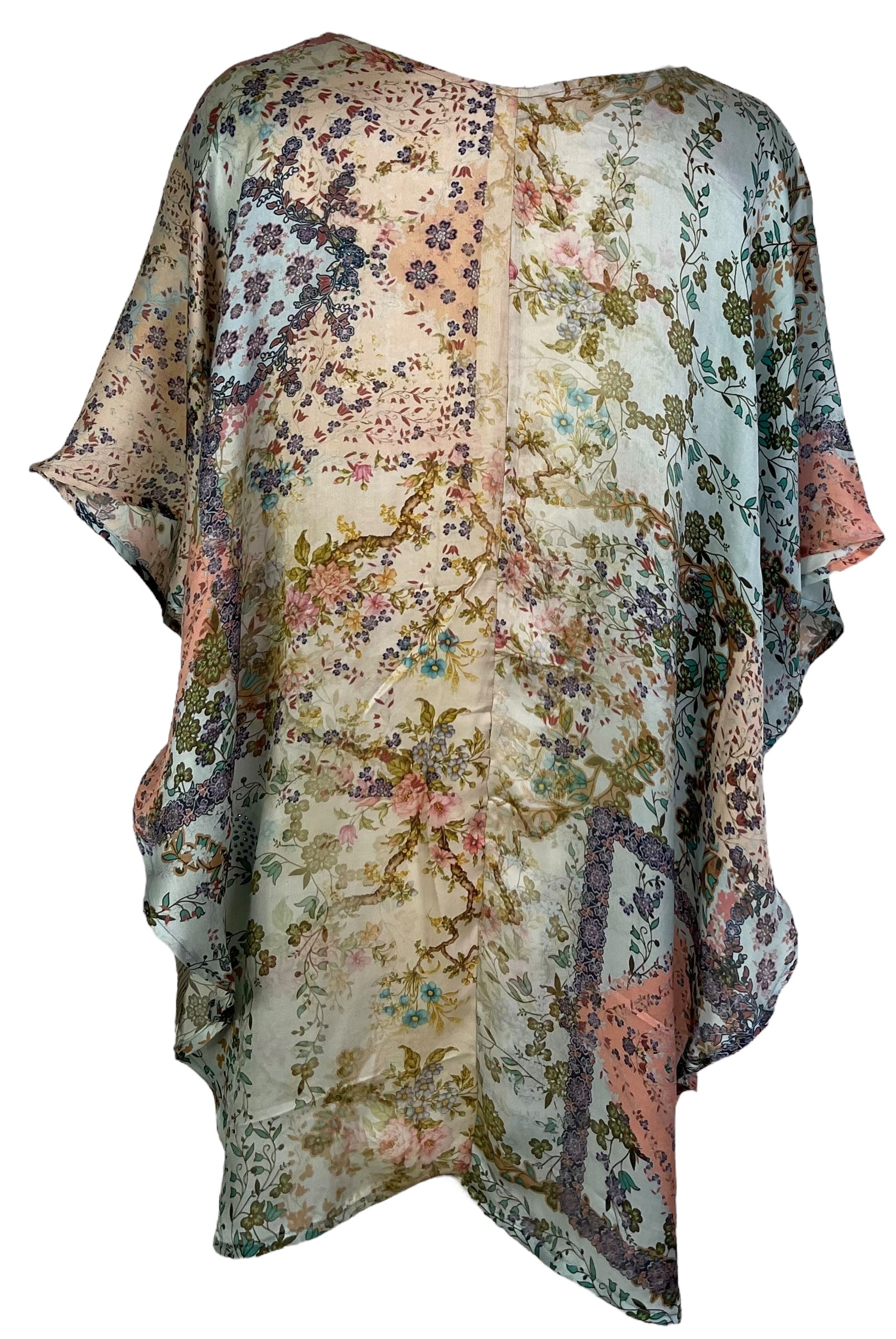 PRG6964 Sheer Sheer Avatar Pure Silk Waterfall Top