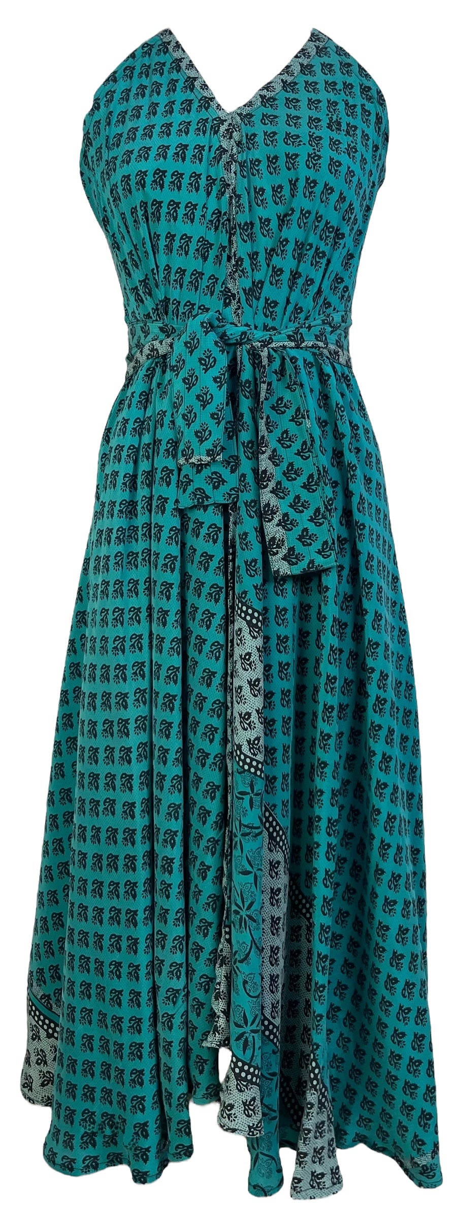 PRC7242 Avatar Pure Silk Maxi Dress with Belt