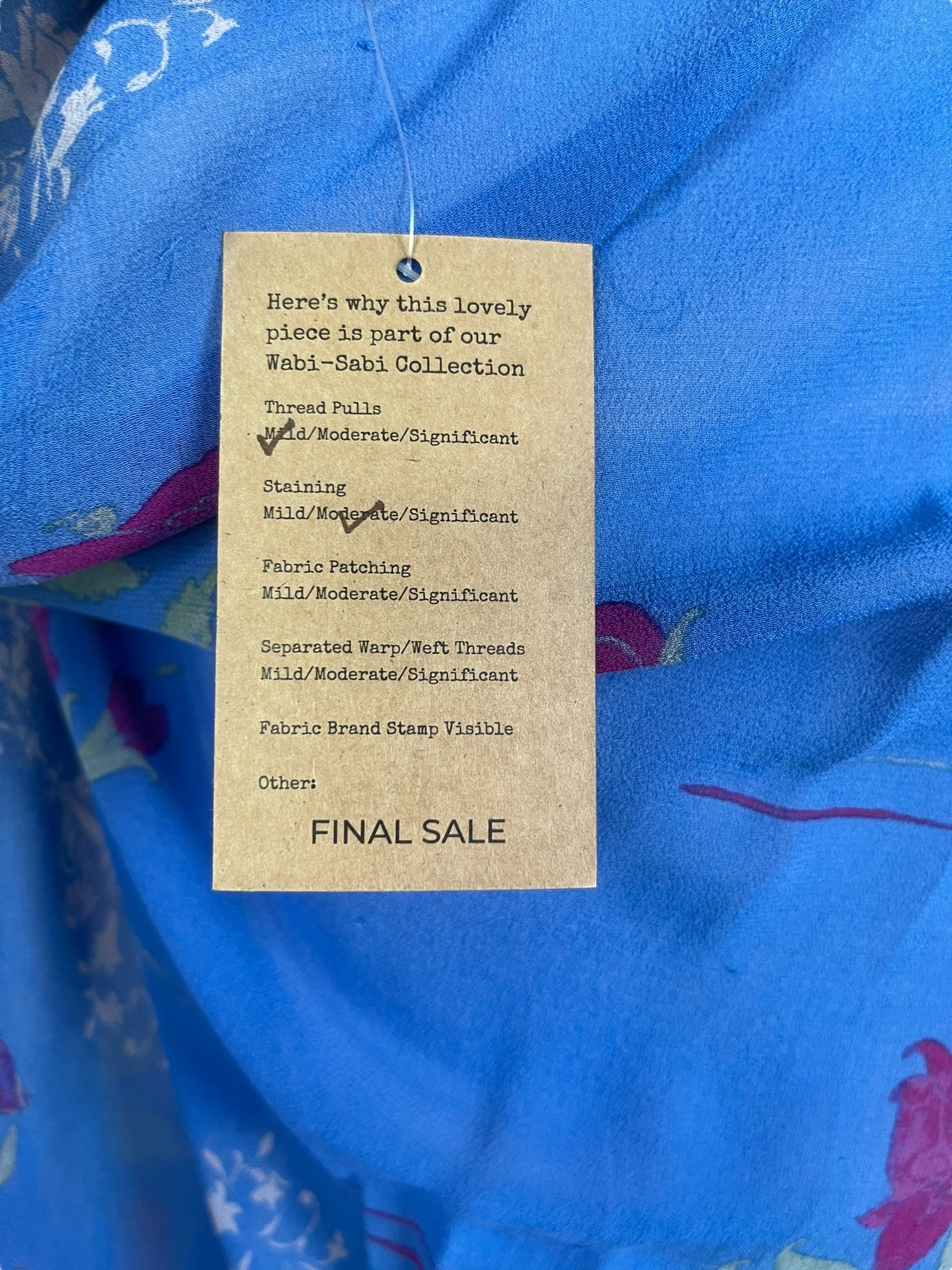 PRG7857 Sheer Wabi Sabi Pure Silk Long Tunic with Side Ties