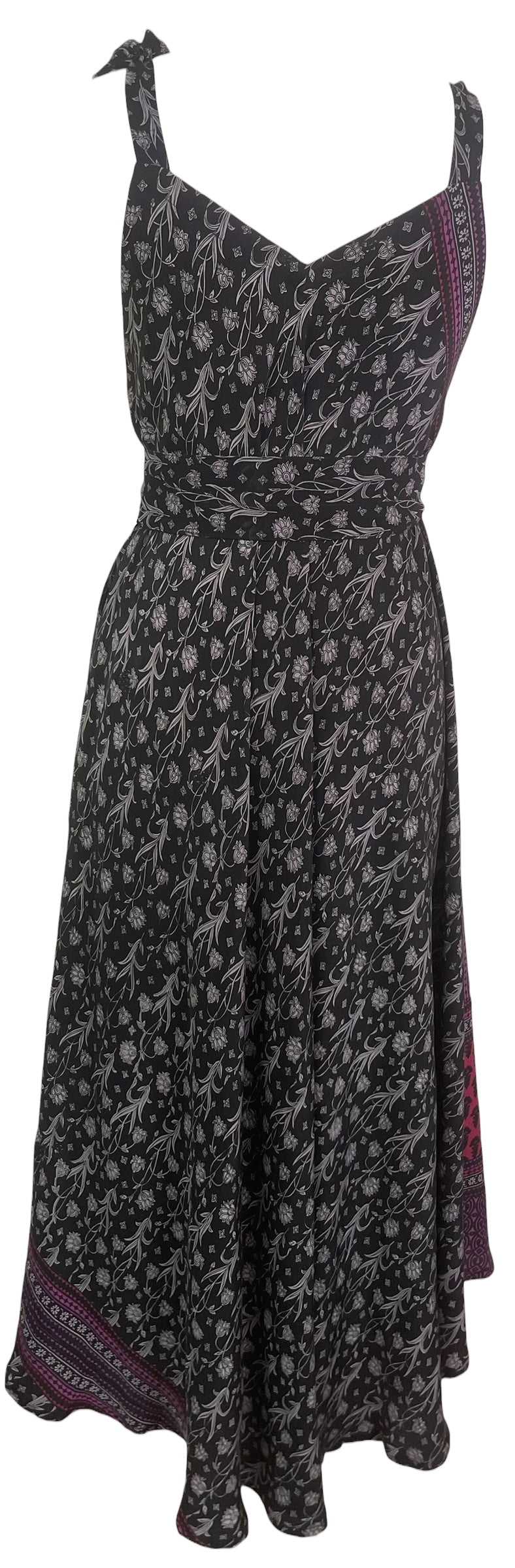 PRC8826 Avatar Pure Silk Maxi Dress with Belt