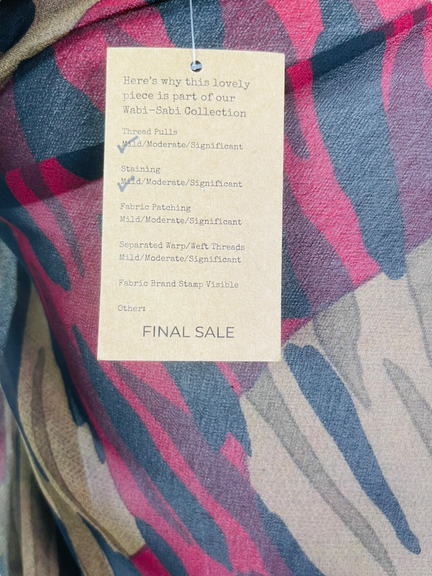 PRG6855 Sheer Wabi Sabi Pure Silk Side Slit Top