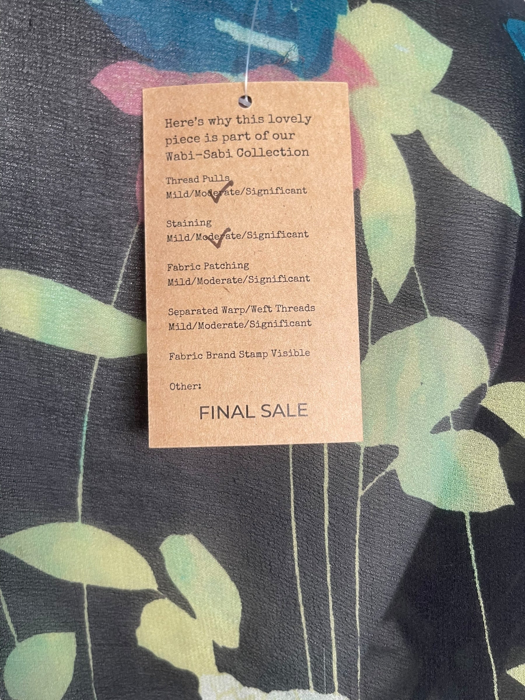 PRG7856 Sheer Pure Silk Wabi Sabi Capelet Poncho