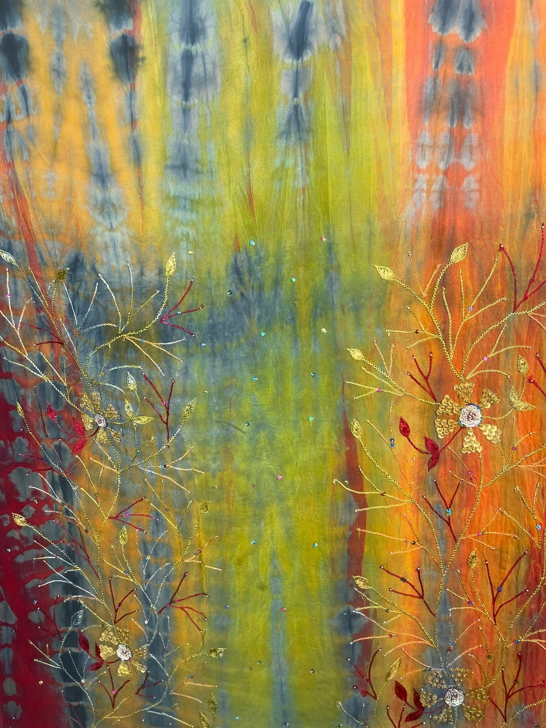 PRC8634 Avatar Pure Silk Short Kaftan Tunic with Slits