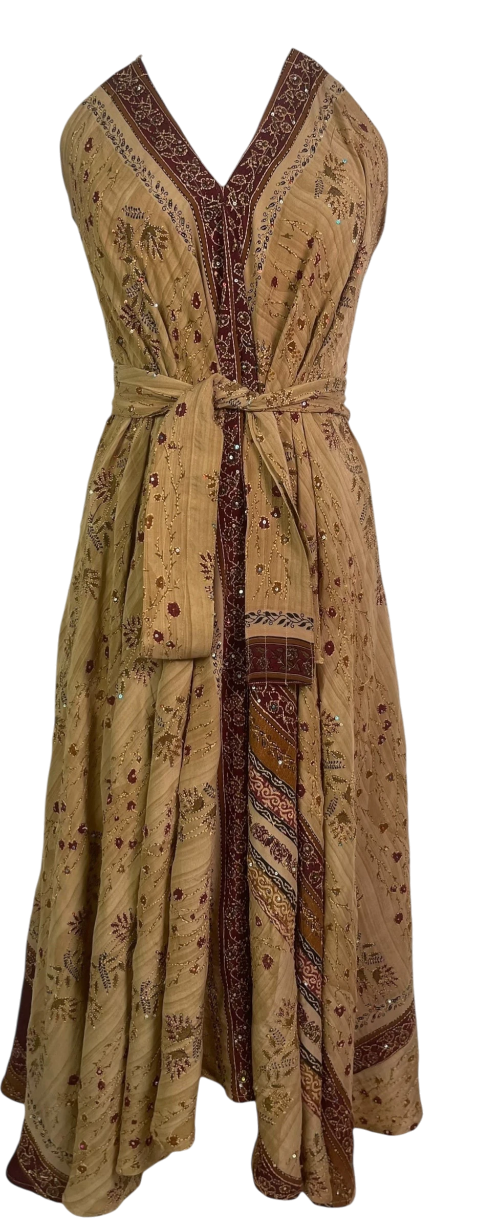 PREVIEW PRC8819 Wabi Sabi Pure Silk Maxi Dress with Belt