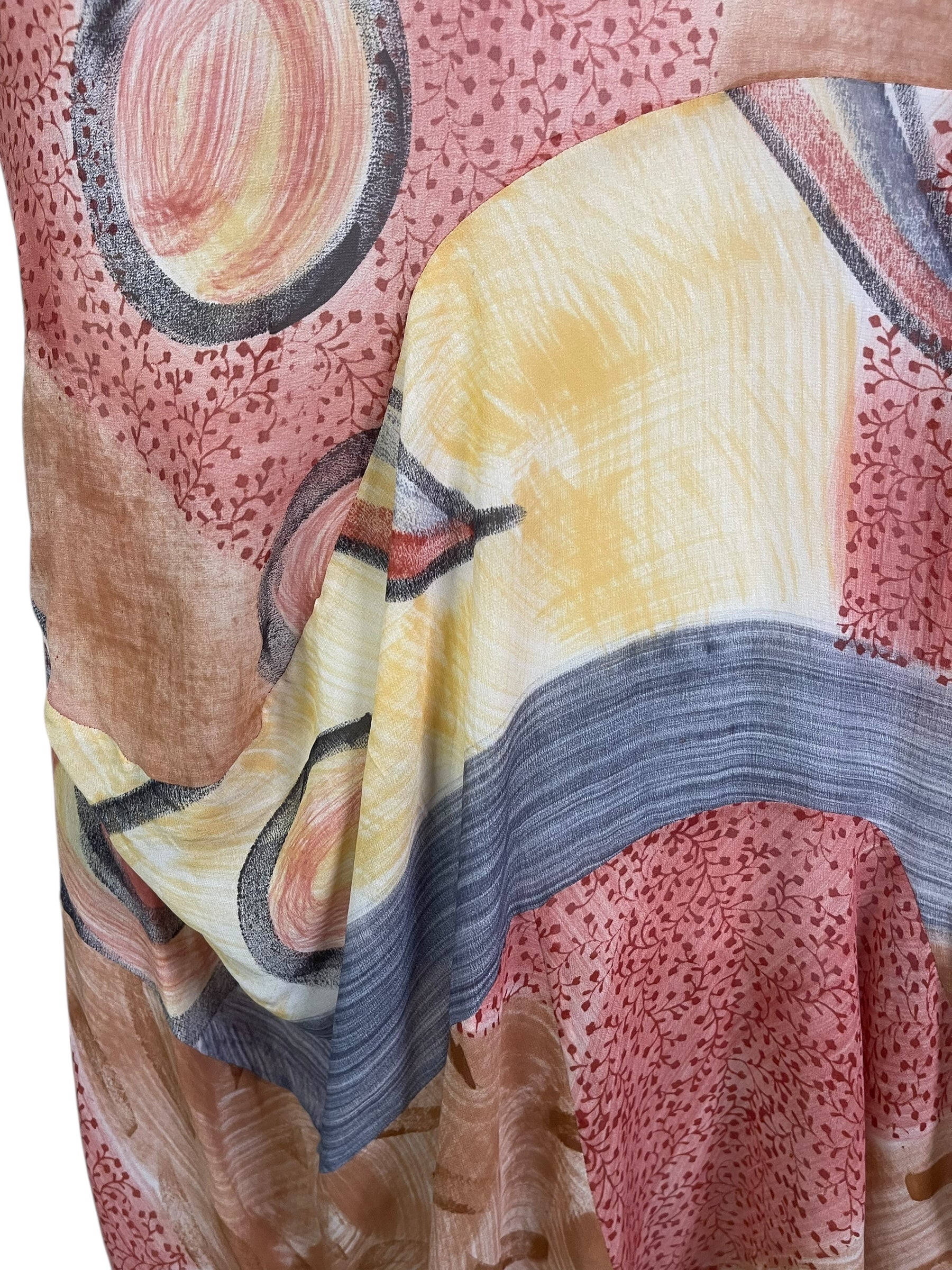 PRG8910 Sheer Avatar Pure Silk Sculptural Long Tunic Dress by 15 FEBRUARY 2026 – Handmade ethical Sculptural Dress from sariKNOTsari using upcycled silk. Designed in Canada for travel and slow fashion, loved from Toronto to LA to Sydney.