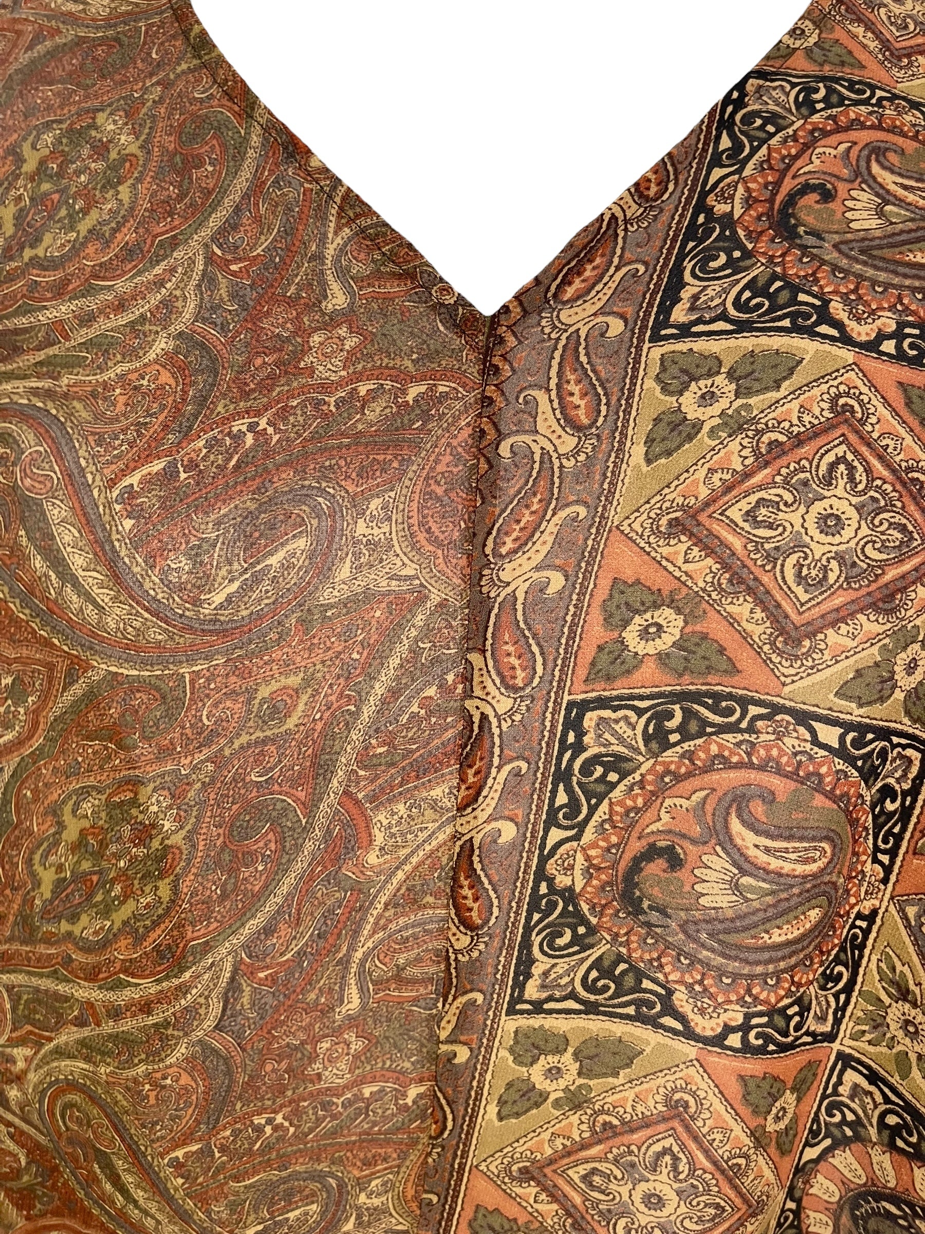 PRG7093 Sheer Avatar Pure Silk Waterfall Top