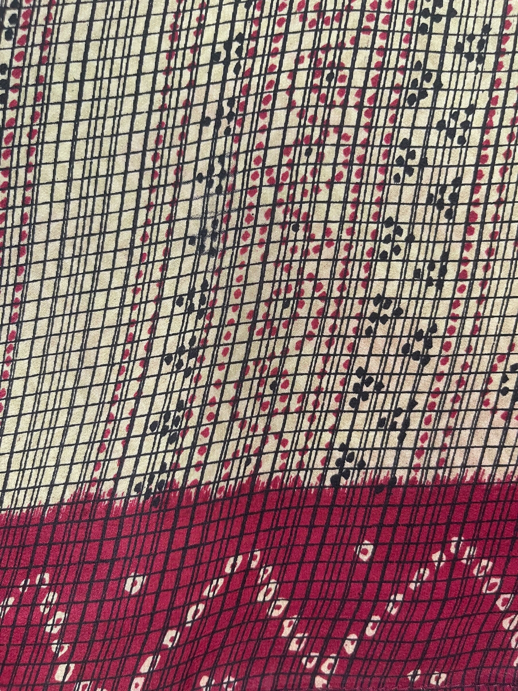 PRC7566 Avatar Pure Silk Kimono-Sleeved Top