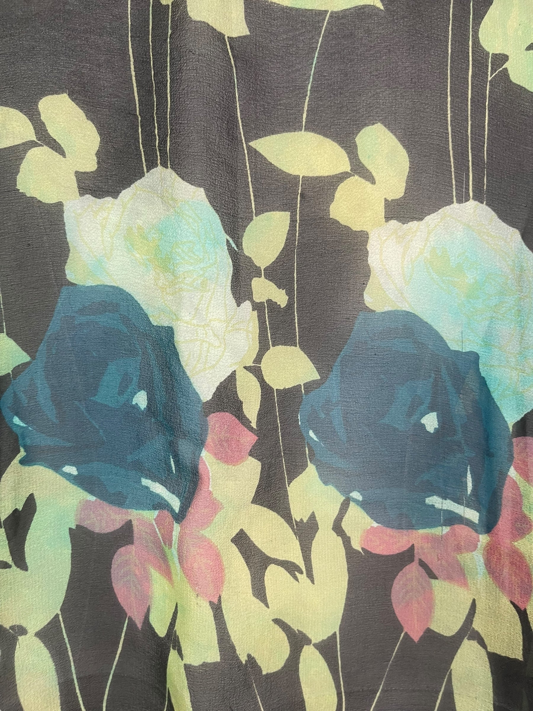 PRG7856 Sheer Pure Silk Wabi Sabi Capelet Poncho