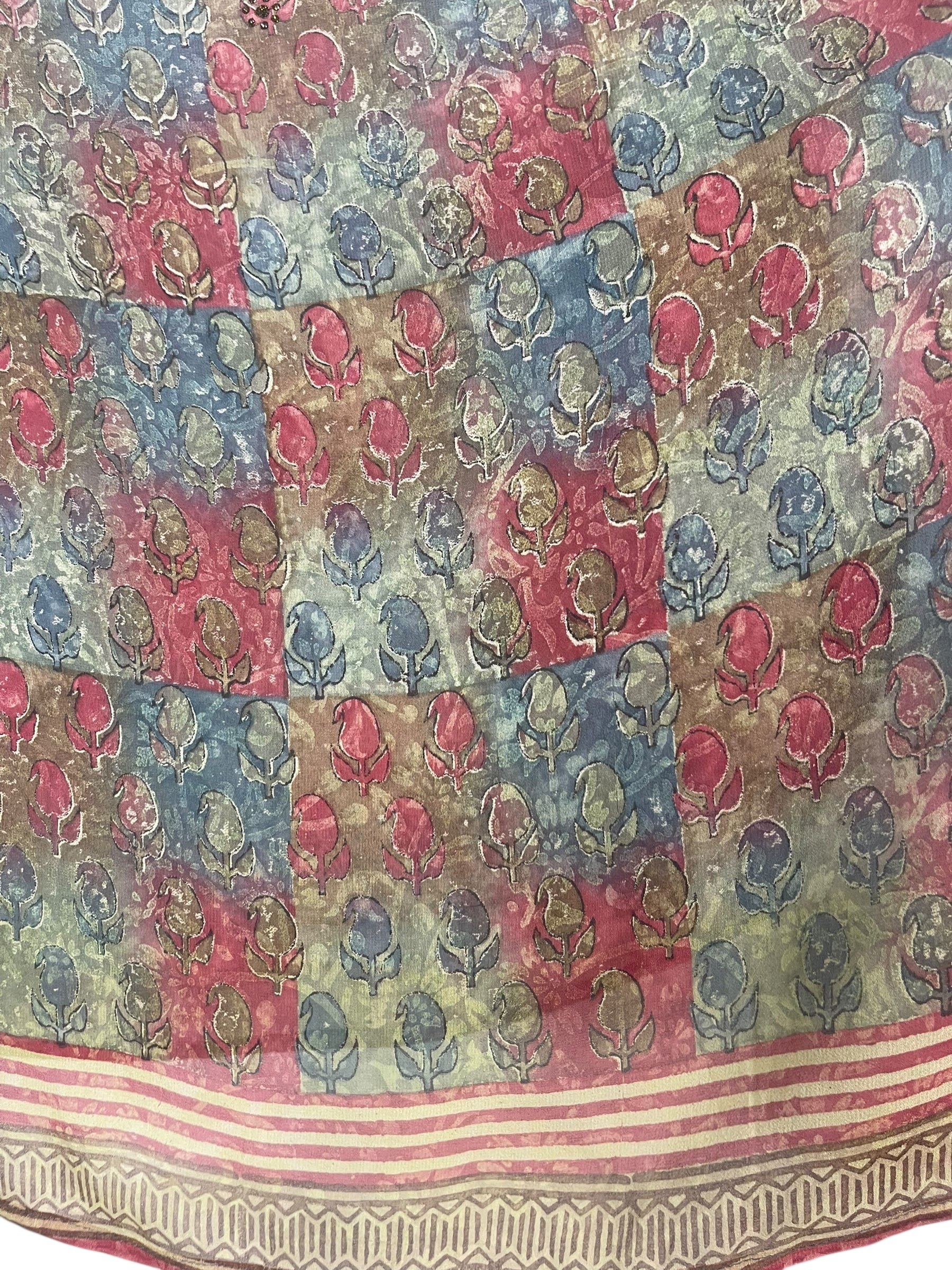 PRG7991 Sheer Avatar Pure Silk Capelet Poncho