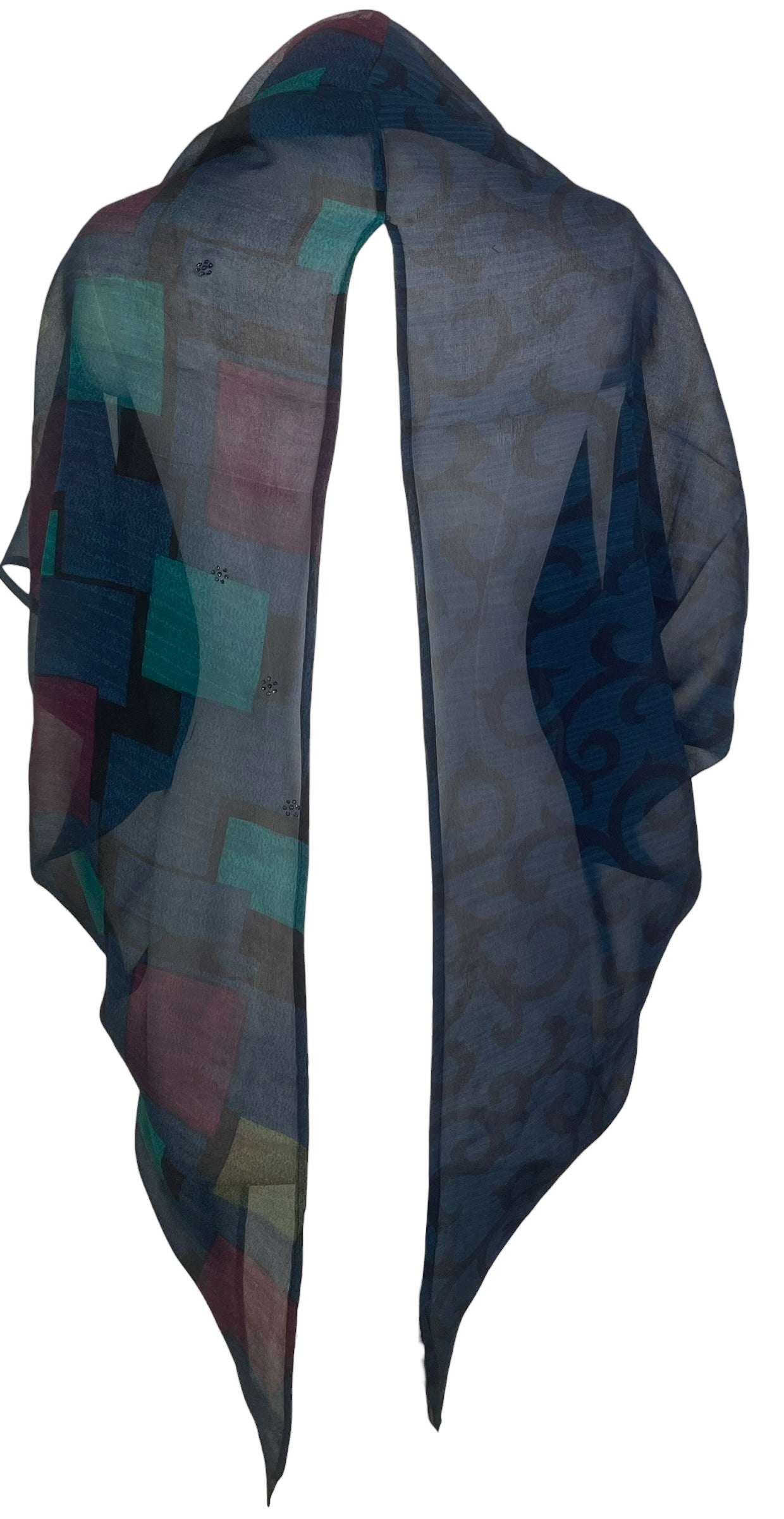 PREVIEW PRG8595 Sheer Wabi Sabi Pure Silk Cardigan by FEBRUARY2026 – Handmade ethical Cardigan from sariKNOTsari using upcycled silk. Designed in Canada for travel and slow fashion, loved from Toronto to LA to Sydney.