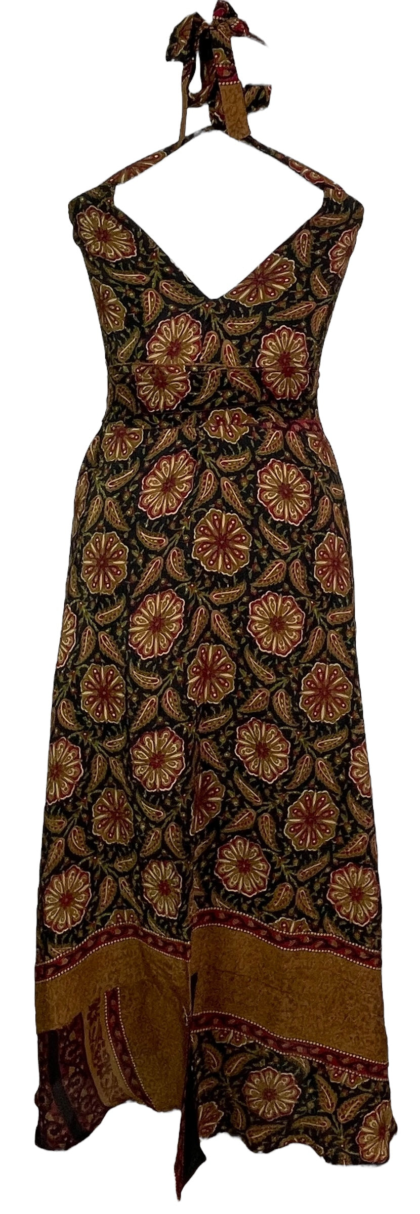 PRC7668 Avatar Pure Silk Maxi Dress with Belt