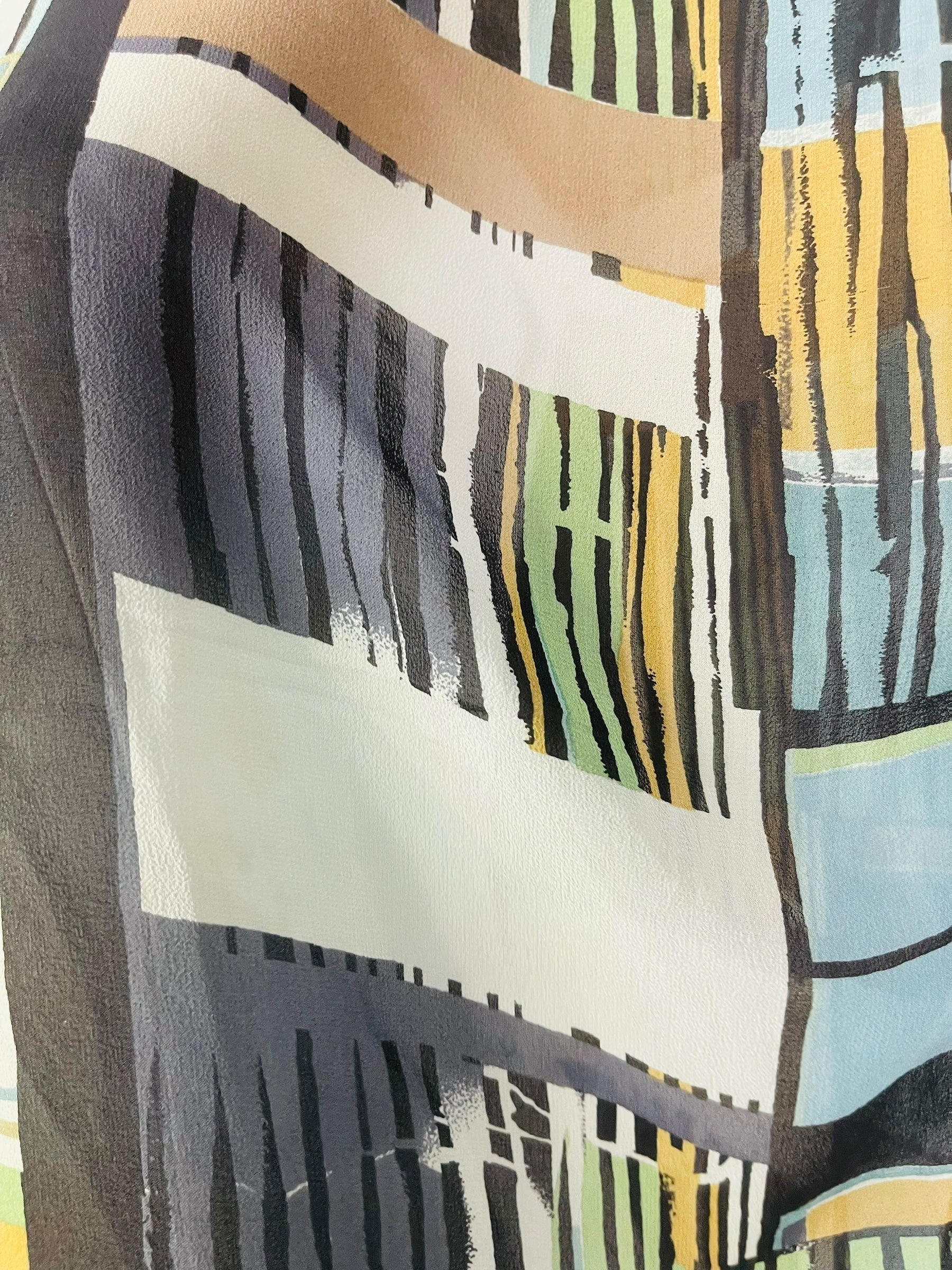 PRG5247 Sheer Wabi Sabi Pure Silk Side Slit Top