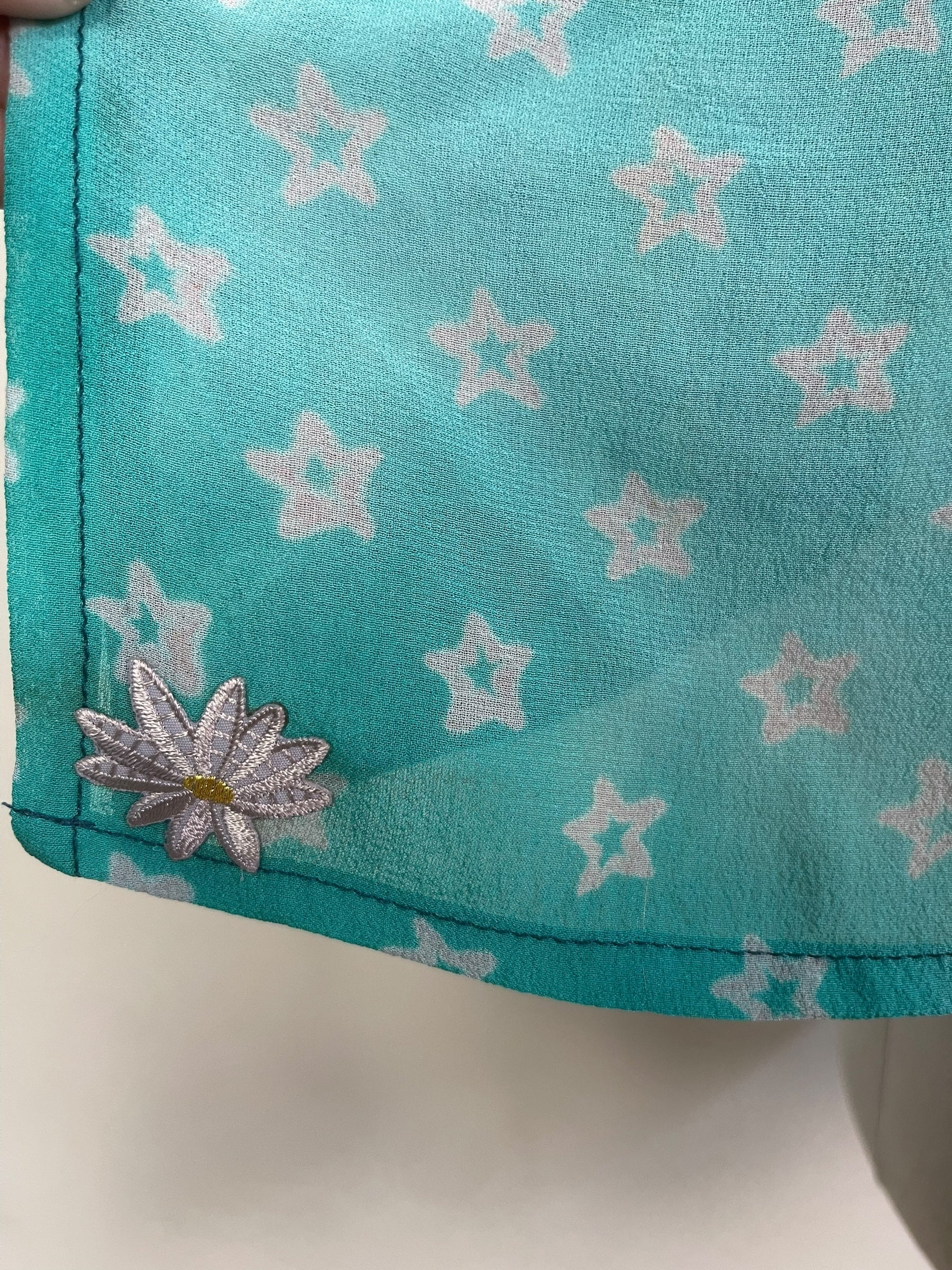 PRG8140 Sheer Wabi Sabi Pure Silk Side Slit Top