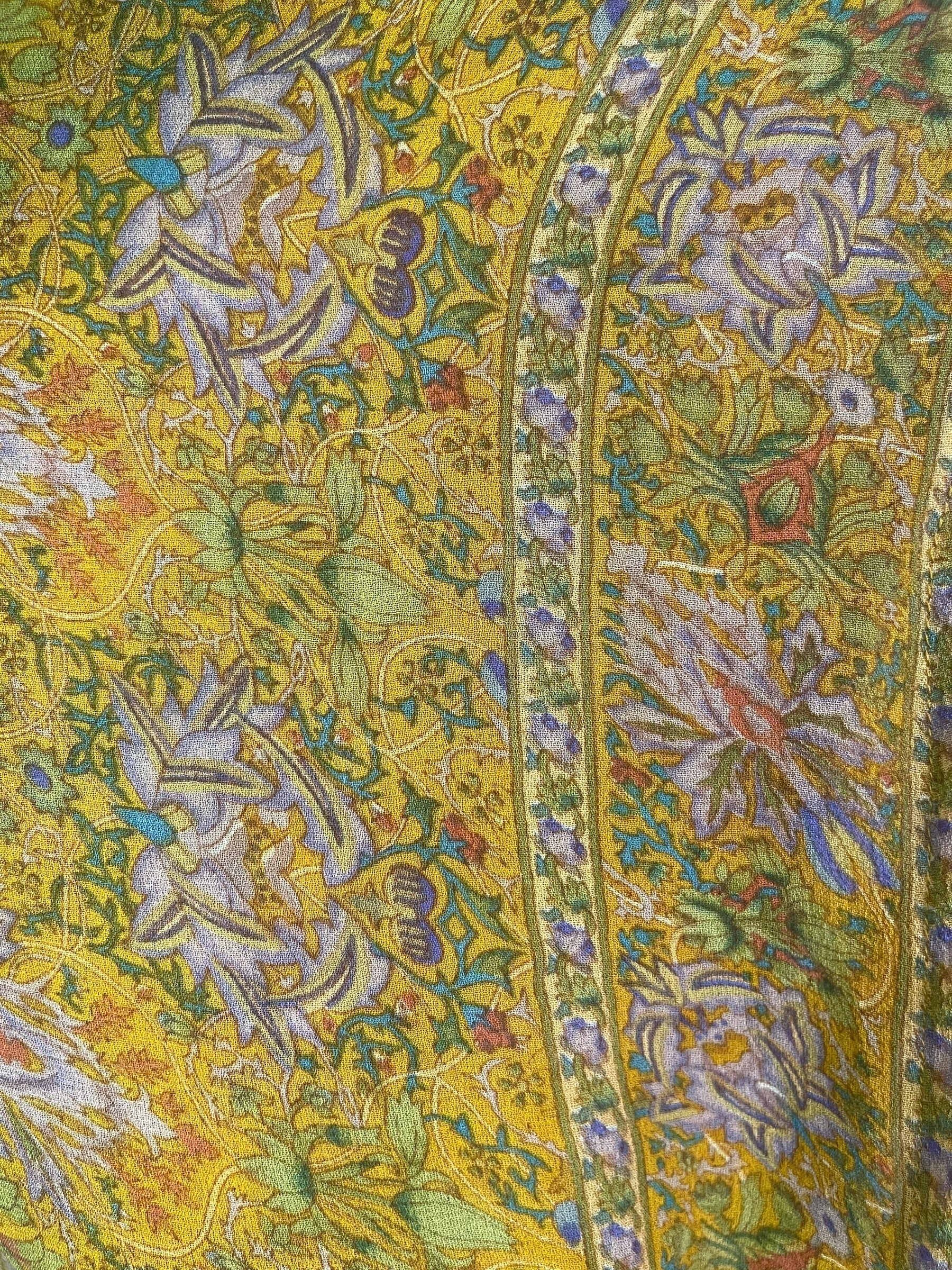 PREVIEW PRG8527 Sheer Avatar Pure Silk Kimono-Sleeved Jacket with Belt by FEBRUARY2026 – Handmade ethical Short Kimono from sariKNOTsari using upcycled silk. Designed in Canada for travel and slow fashion, loved from Toronto to LA to Sydney.